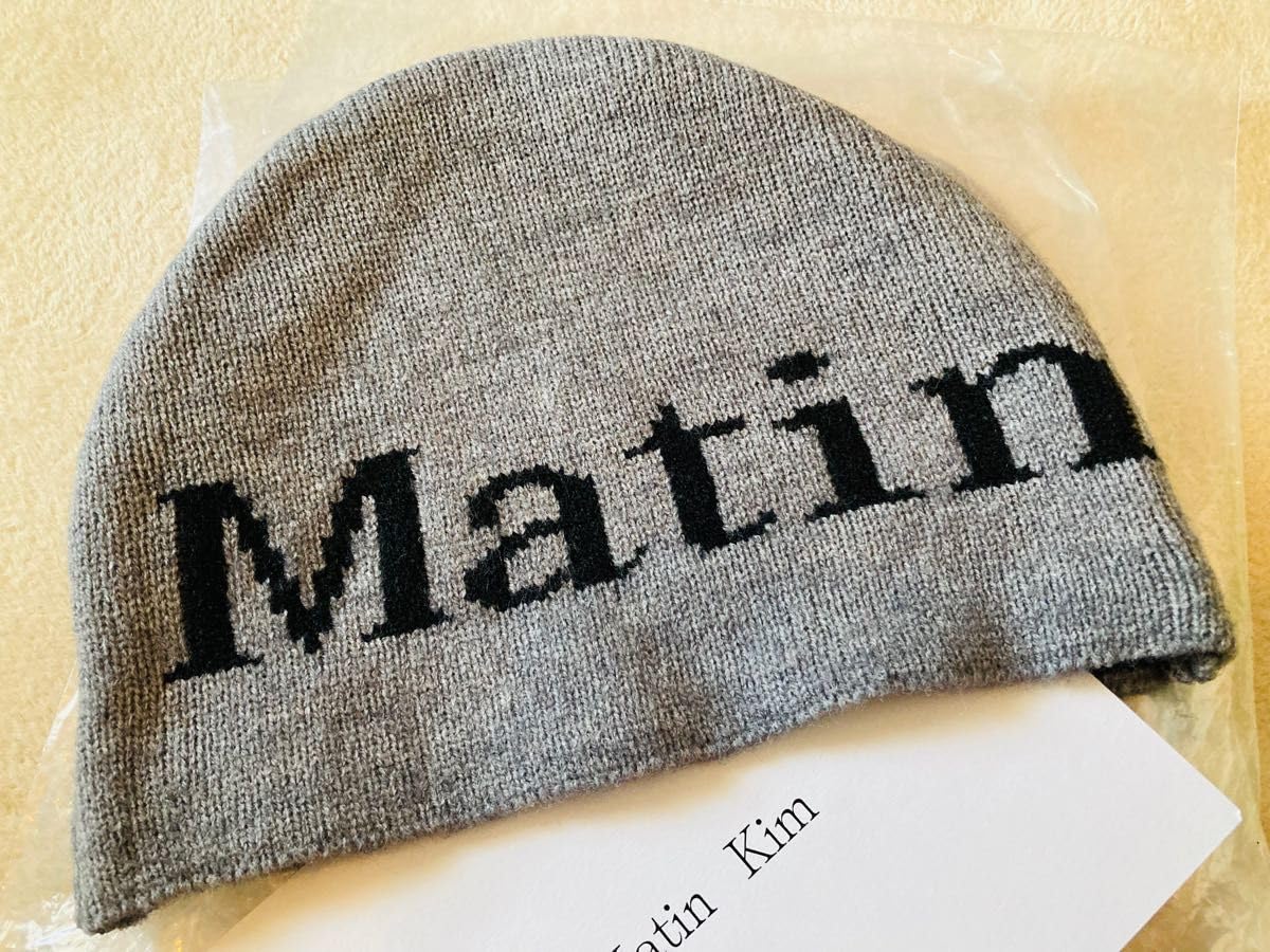 マーティンキムニット帽ビーニーグレー