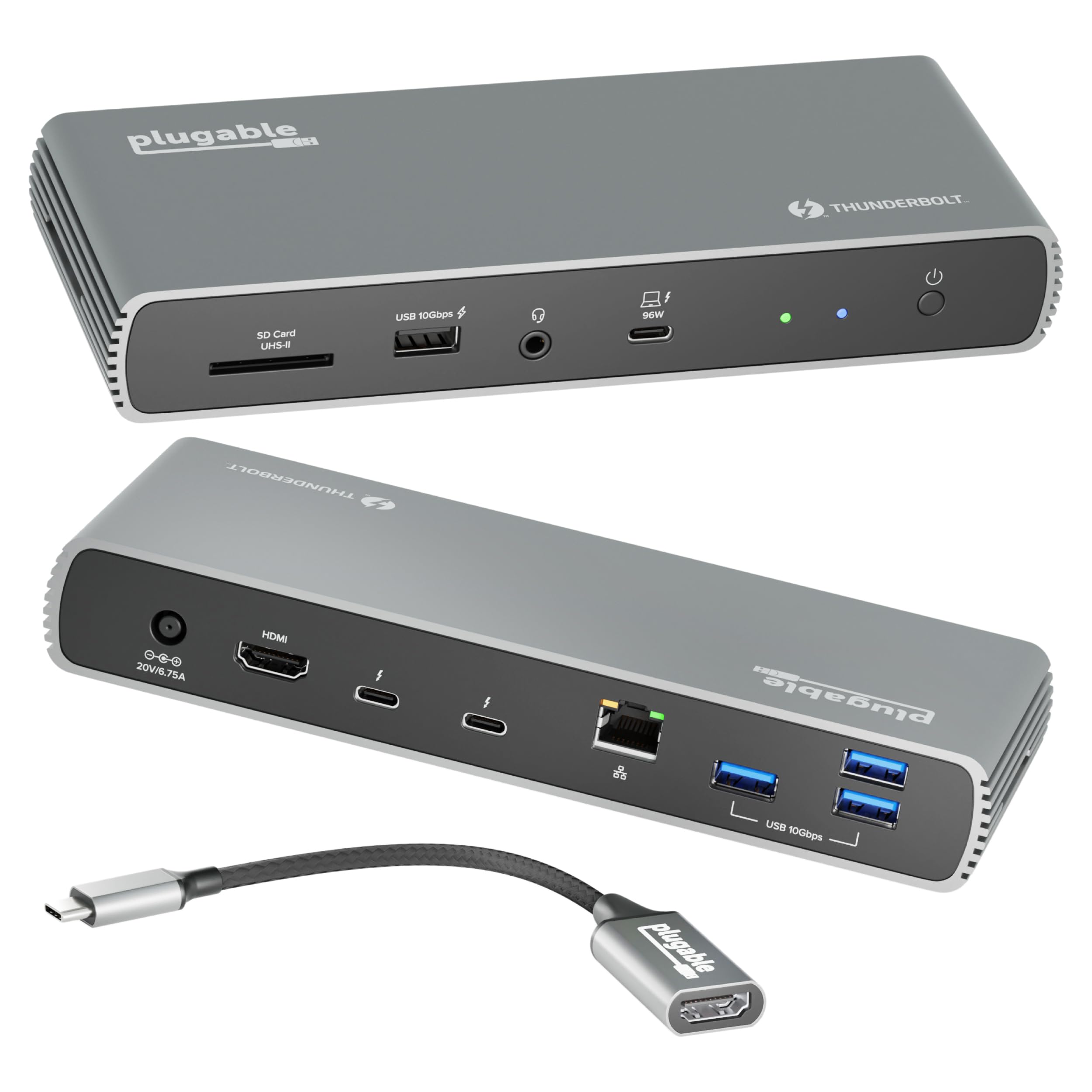 plugable 7-in-1 usb-c ドッキングステーション 4K Amazon.com