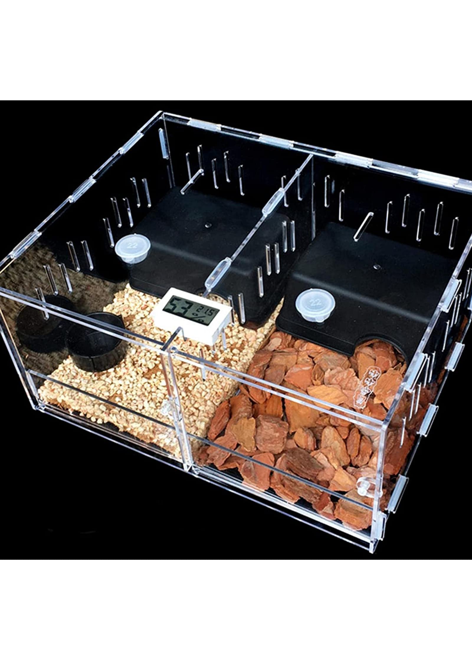 Amazon | 昆虫飼育ケース 透明 爬虫類ケージ レプタイルボックス