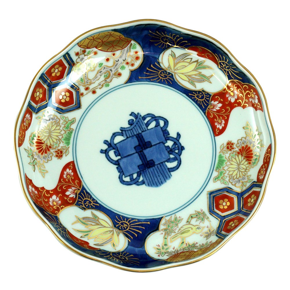 有田焼四君子鶴絵壺