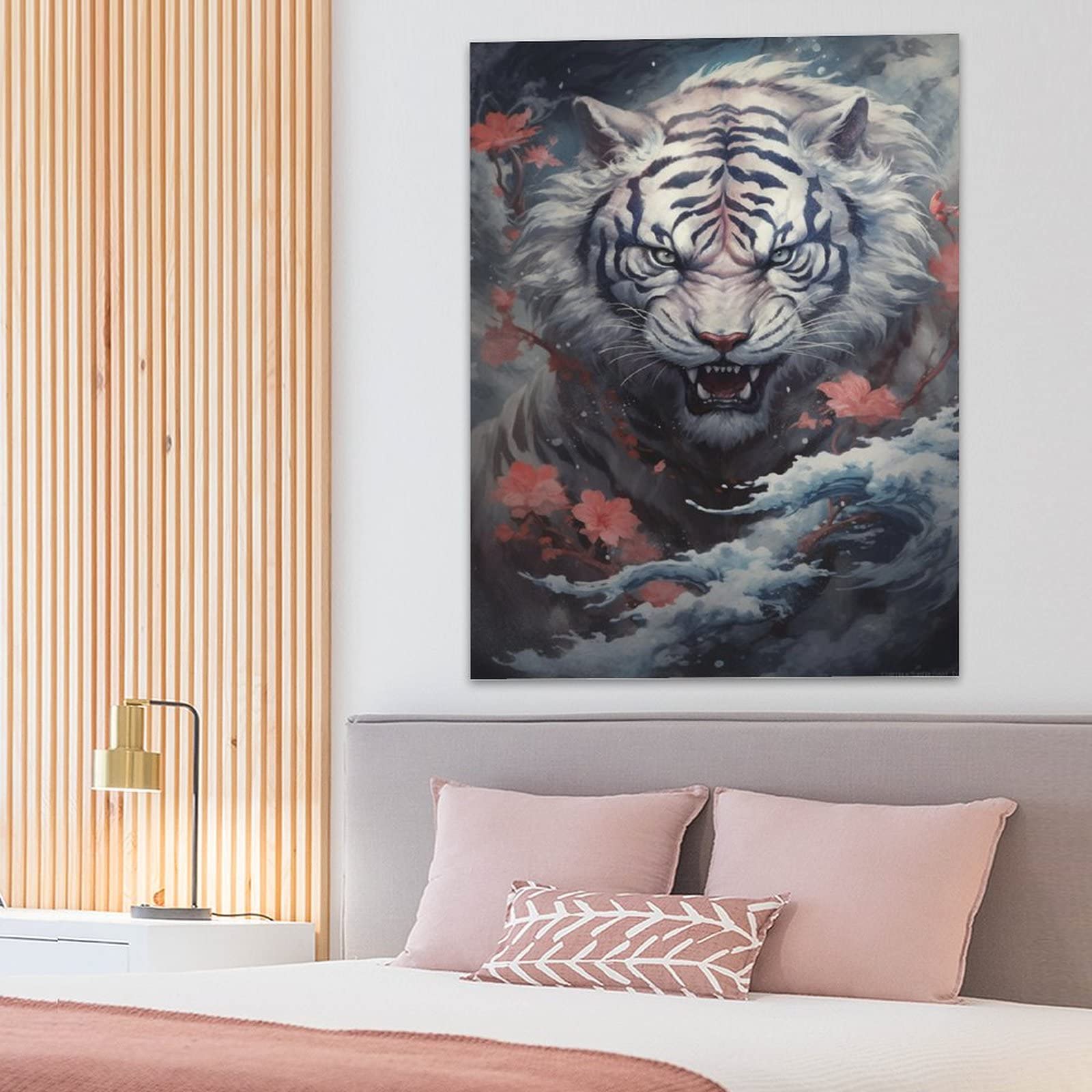 備前焼重厚感ある作家もの陶板画霞に桜ガラス付きシルバーフレーム