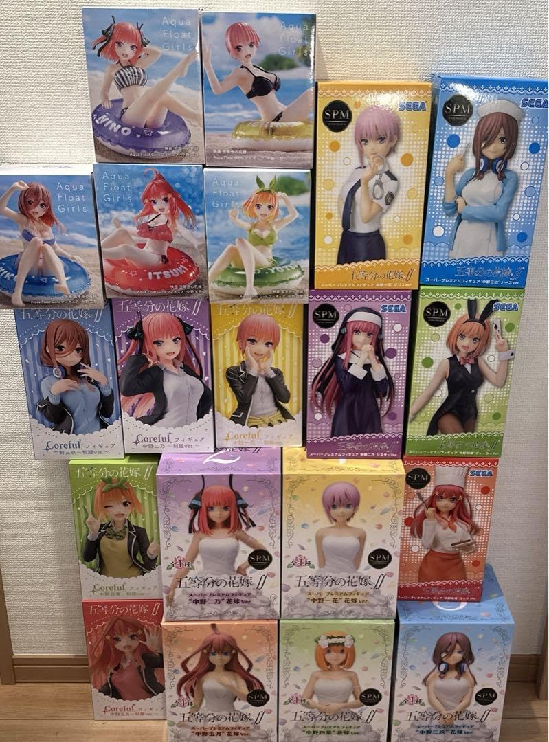 五等分の花嫁 フィギュア 15点セット 五等分の花嫁』中野五姉妹が一部