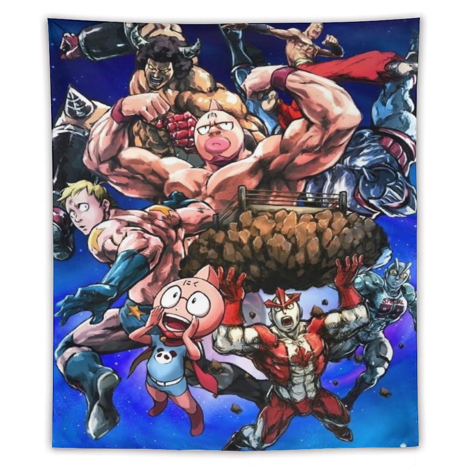 Amazon.co.jp: キン肉マン タペストリー 壁掛け 人気 布ポスター 壁