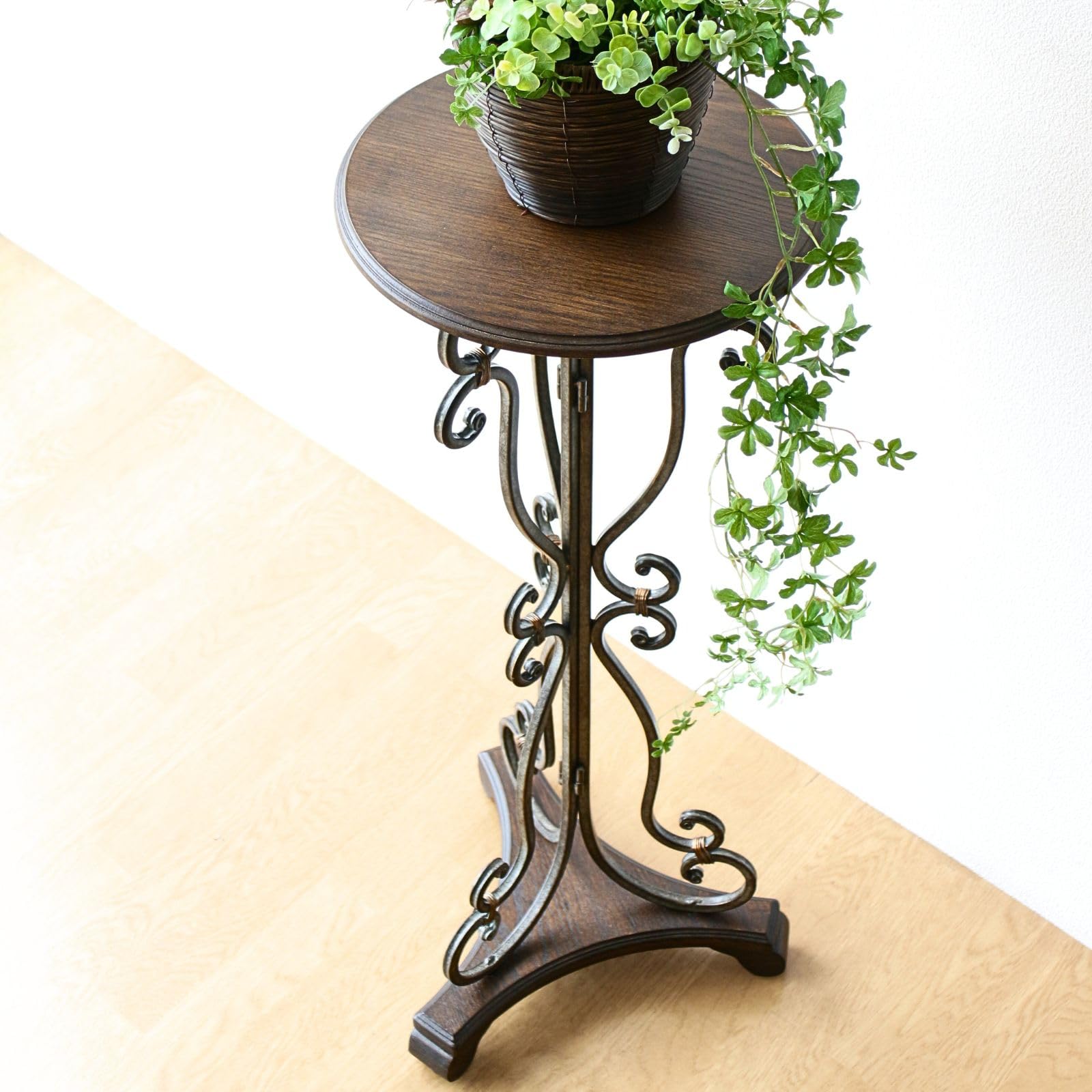 Amazon.co.jp: フラワースタンド 木製 花瓶台 花台 おしゃれ