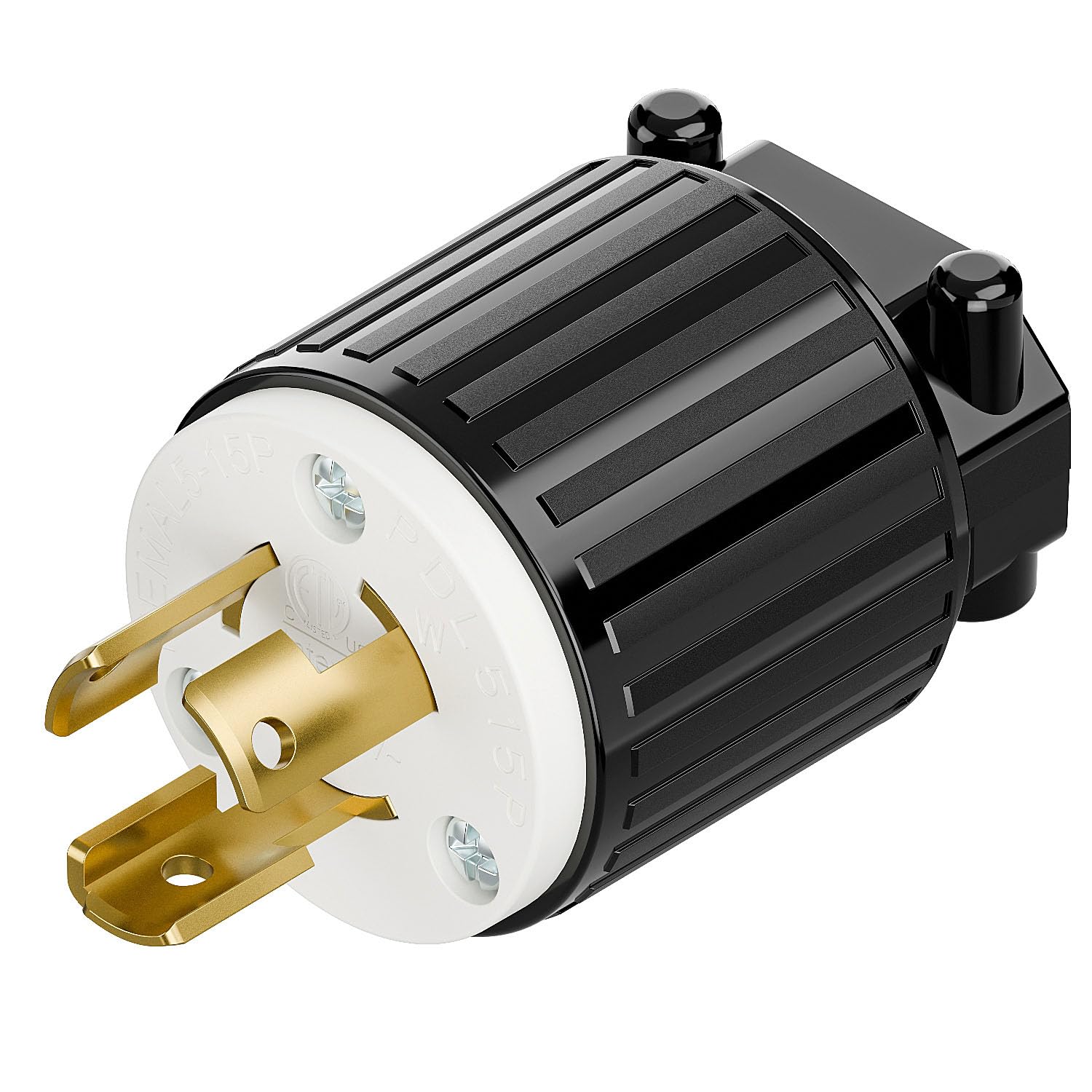 NEMA L5-15P Locking Plug, Twist Lock Male 15Amp 125Volt Generator