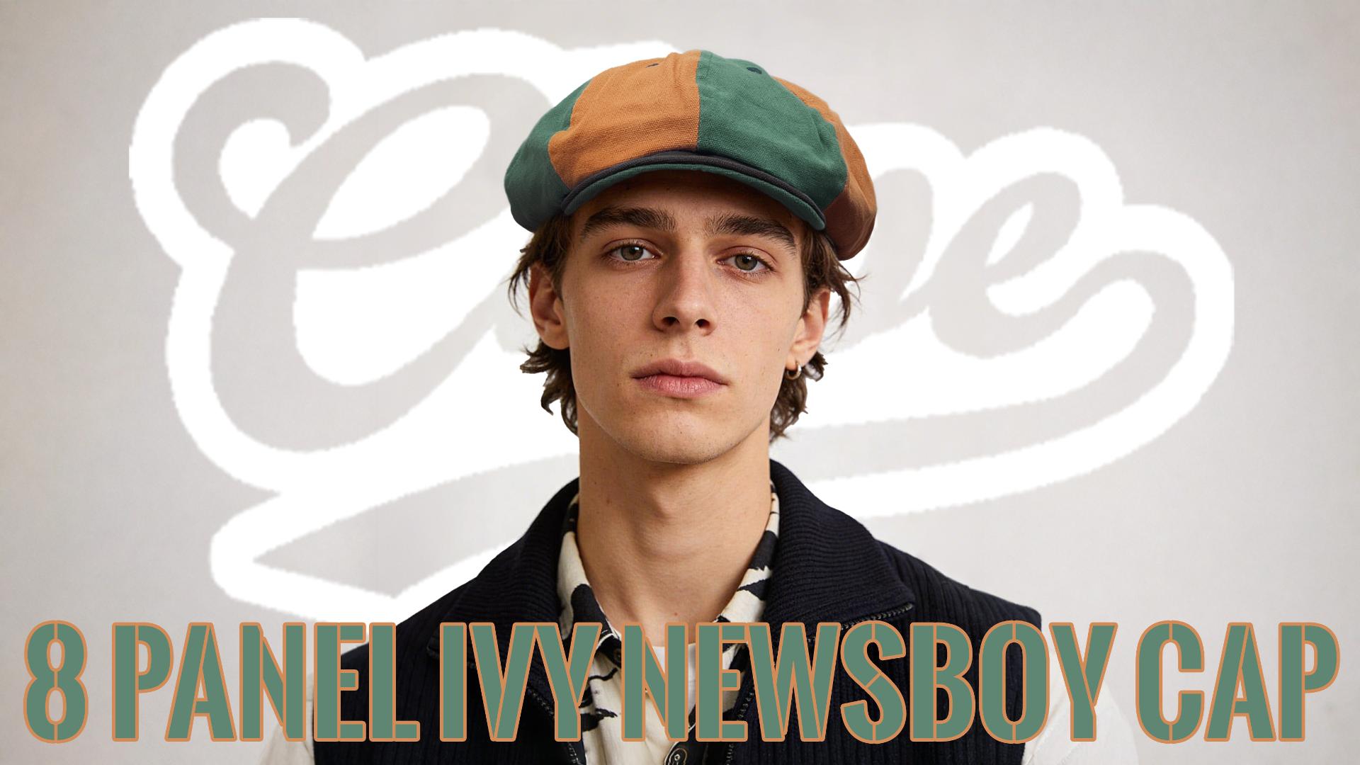 CLAPE Mens Cotton 8 Panel Oversized Newsboy Cap Applejack Hat