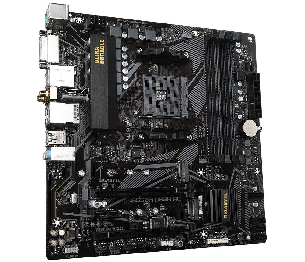Amazon.com: GIGABYTE B550M DS3H AC Motherboard, Supports AMD AM4