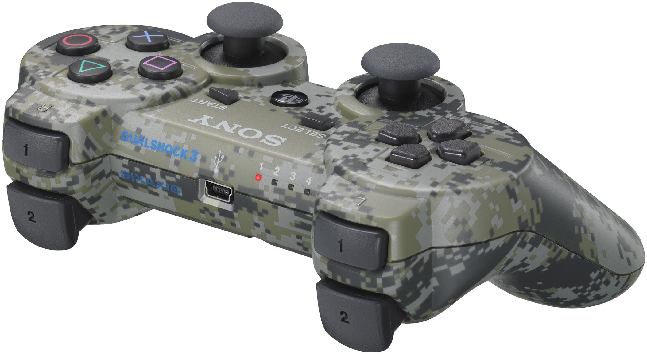 ワイヤレスコントローラー (DUALSHOCK 4) グリーン・カモフラージュ