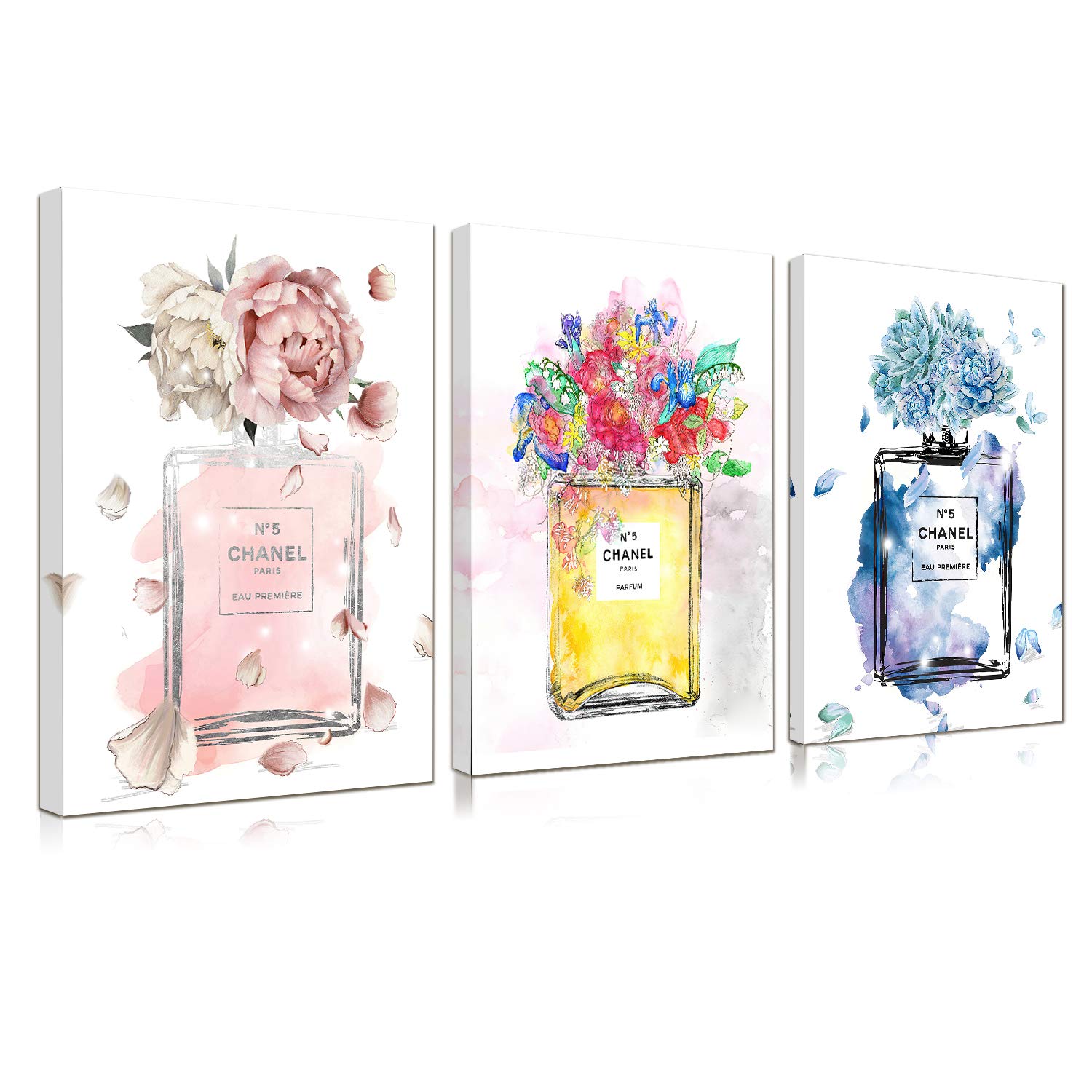 Amazon.co.jp: アートパネル シャネル 香水 ポスター ピンク 花 アート