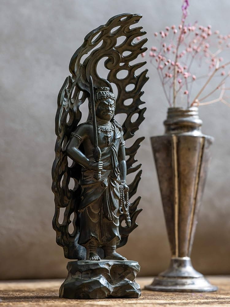 不動明王 仏像 仏師 守護 厄除け 古銅製 旧家藏出 古董 中国清時代