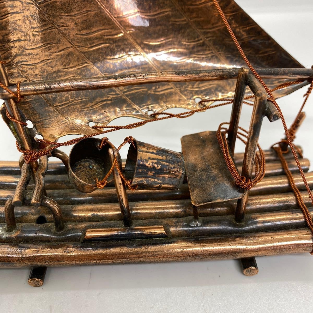 銅製蟹机上の友アンティークヴィンテージ