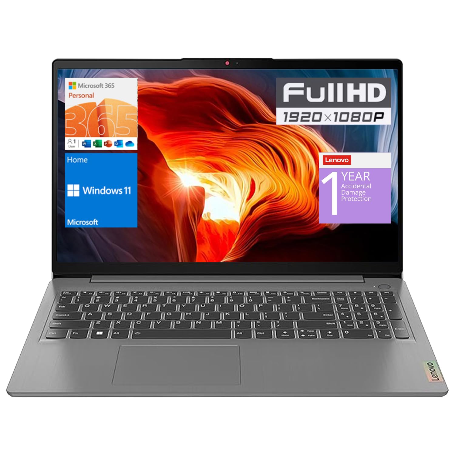 Amazon.com: Lenovo IdeaPad 1 Laptop, 15.6” FHD Display, Intel