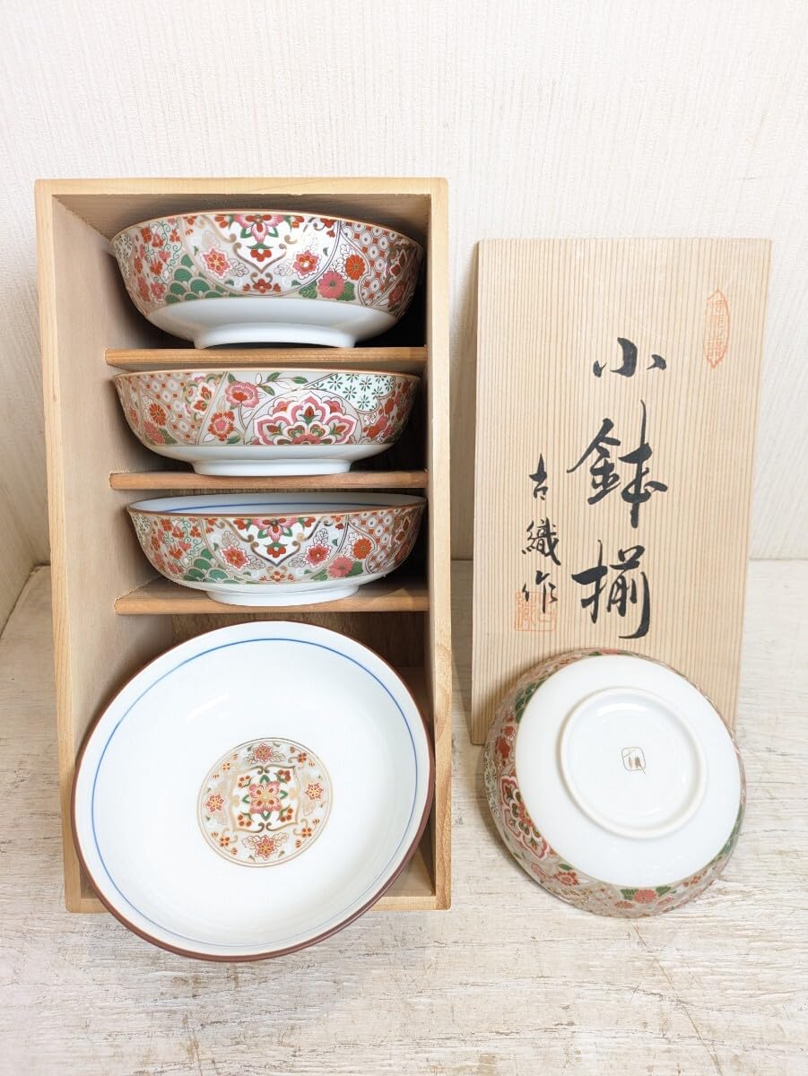 骨董 レトロ 織部釉 歌人 和歌 四角小皿 （古箱 手入？） 織部釉 三