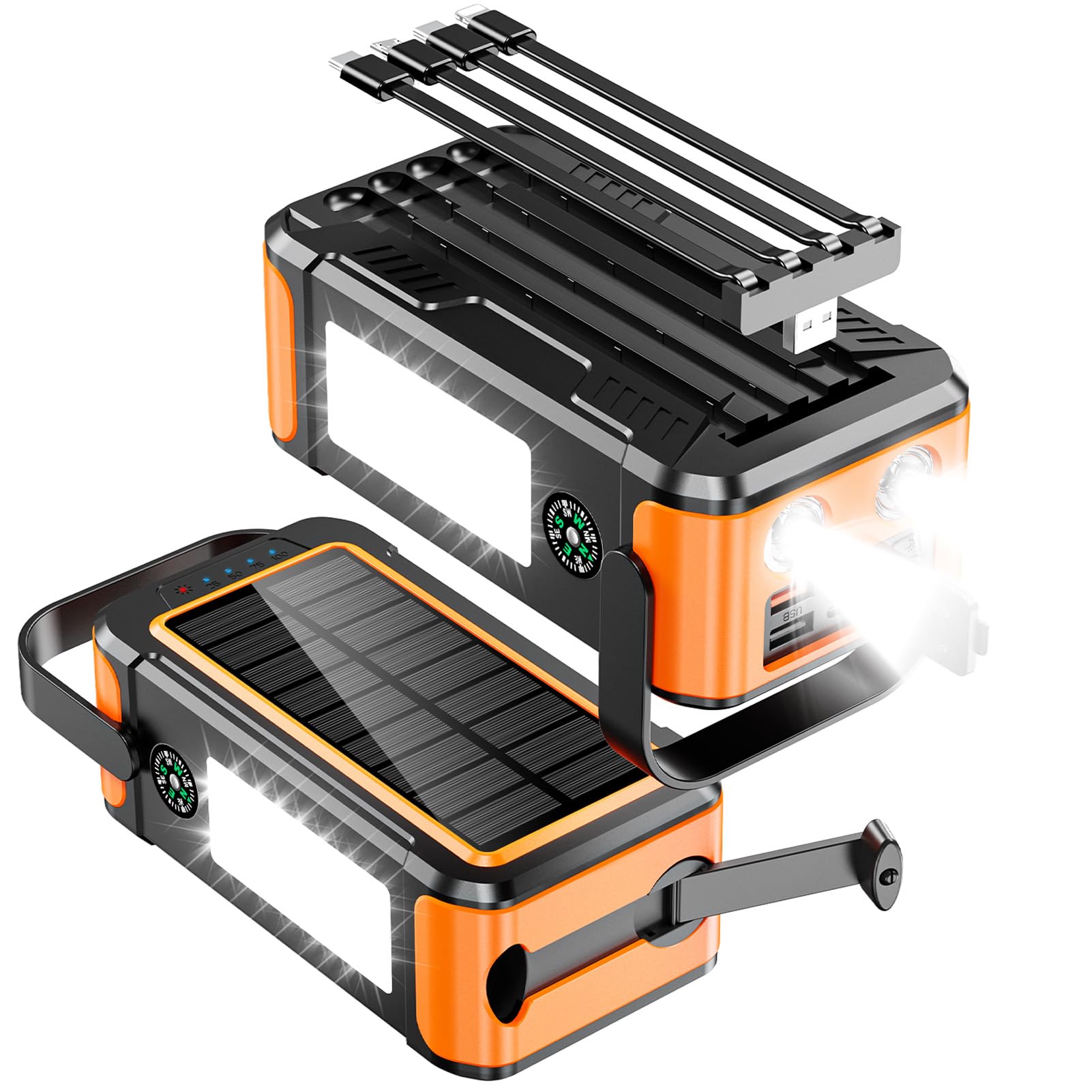 Amazon | 【2025新登場PSE認証済み80000mAh大容量&手回し充電】22.5W