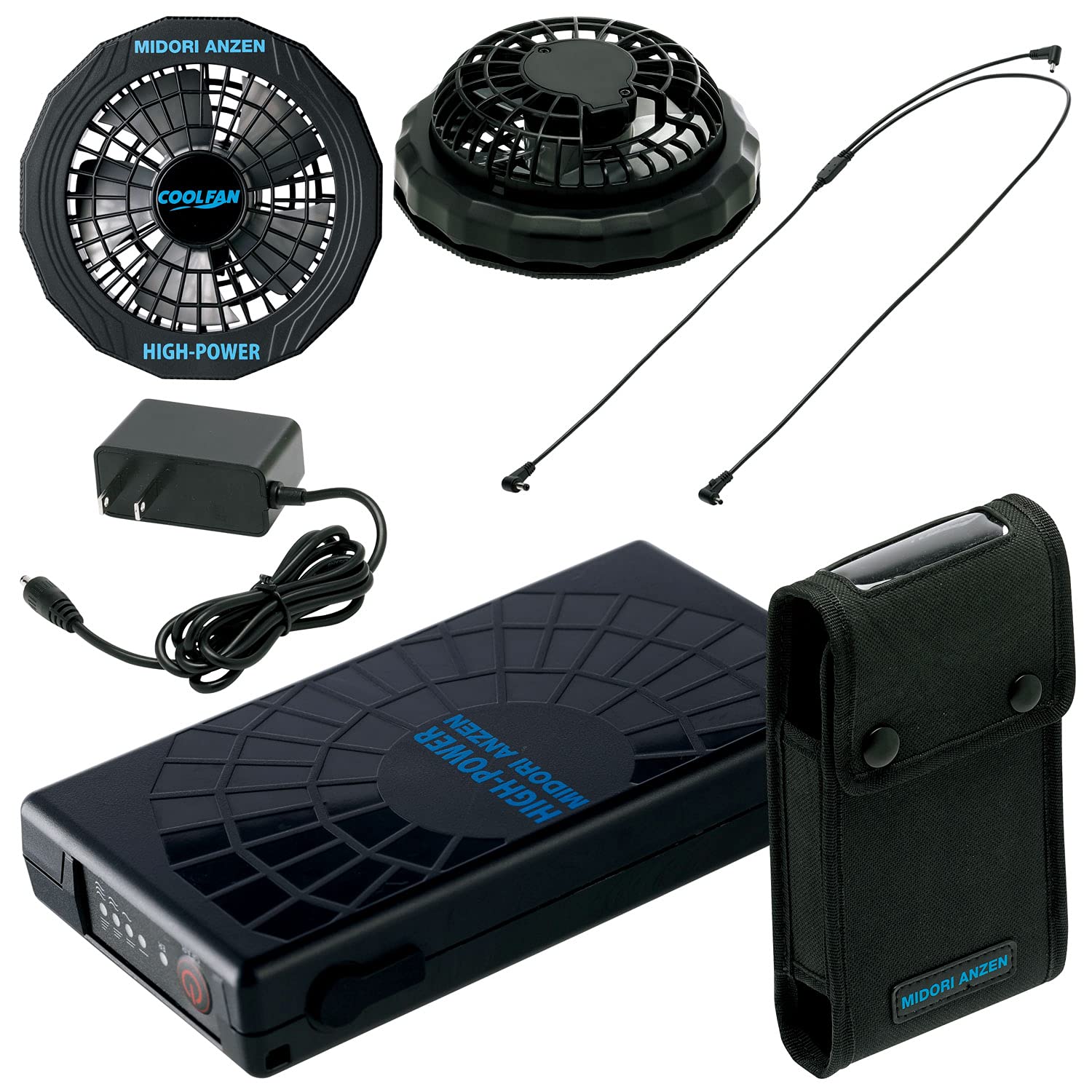 Amazon.co.jp: [ミドリ安全] クールファン用 ハイパワーファン セット