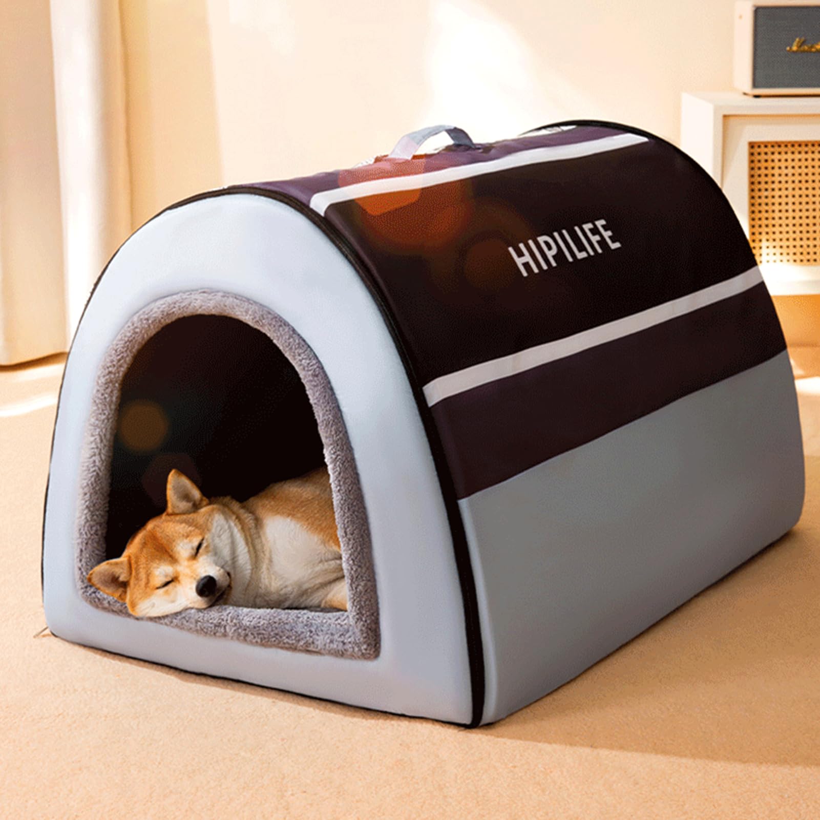 保温アルミシート入り ドームハウス ペットハウス モンシェリ ファー