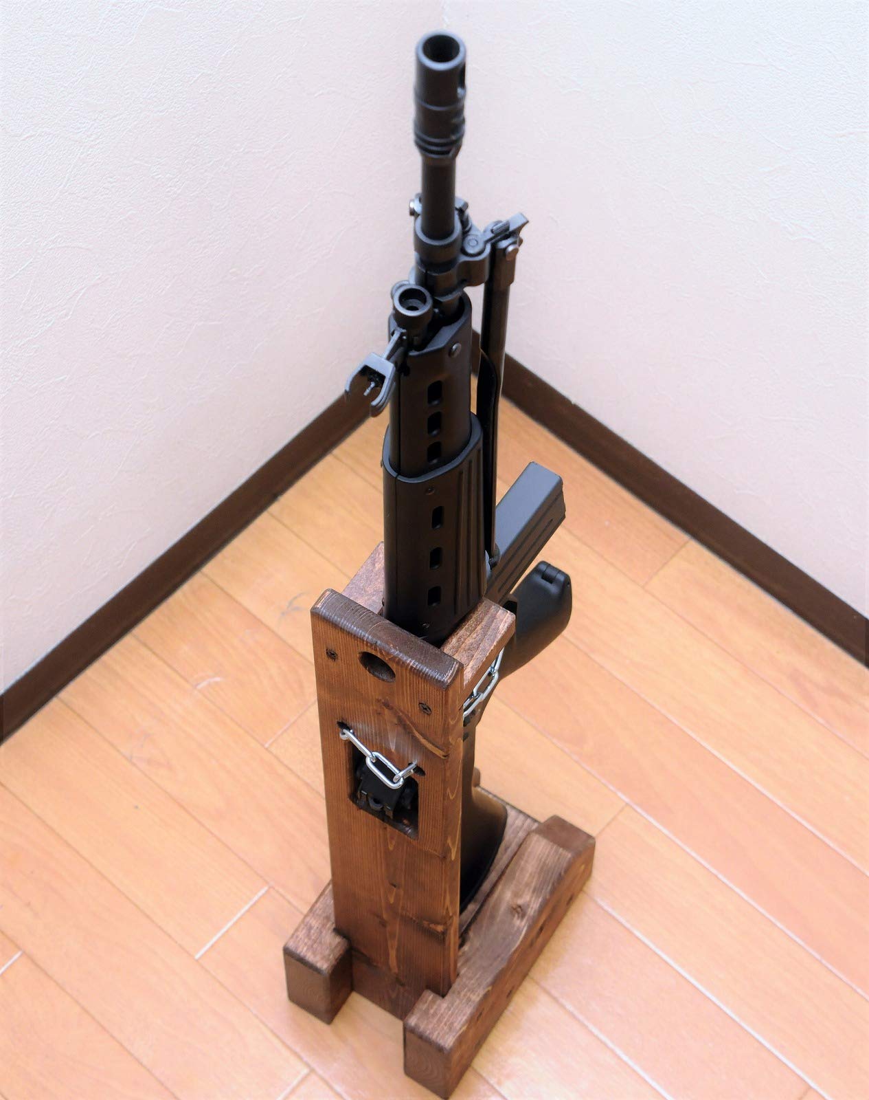 89/64式小銃用木製銃架 2台セット チェーンロック付き 2台セット 89式