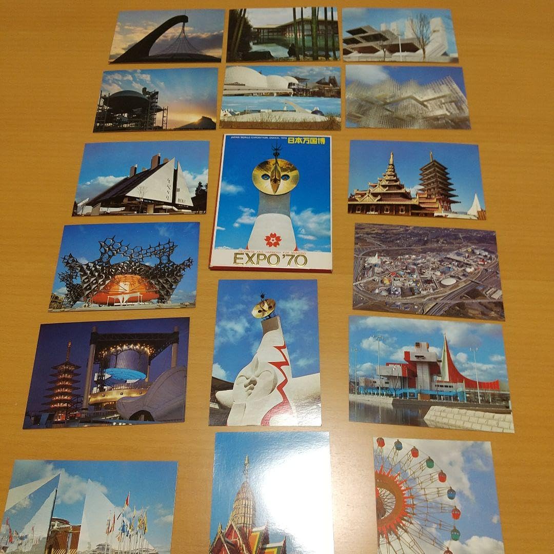 1970年／大阪万国博覧会・開催記念絵葉書。32枚入り【美品 昭和レトロ