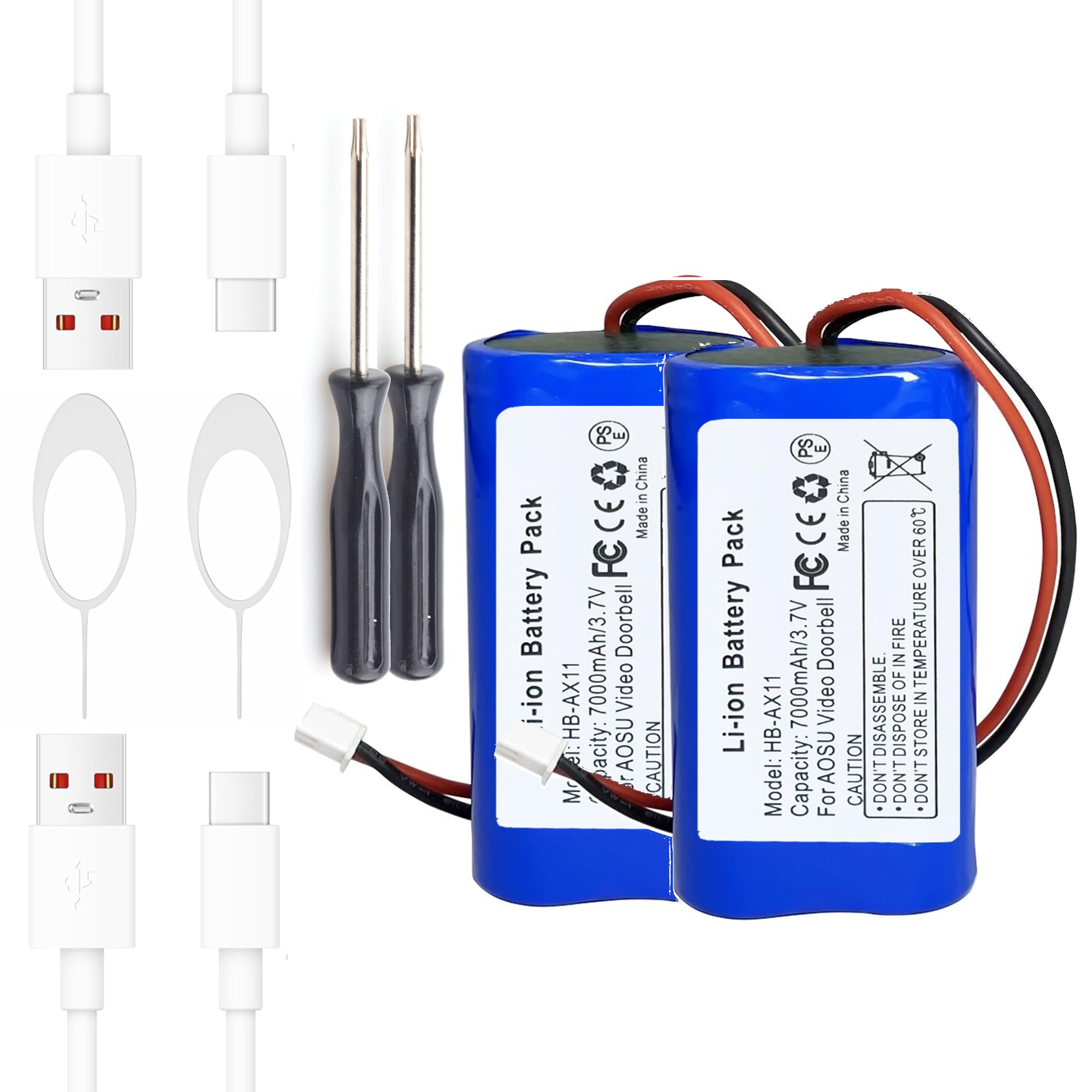 ビデオドアベル AOSU V8S ＋ACアダプタ(電源コード)のセット ビデオ