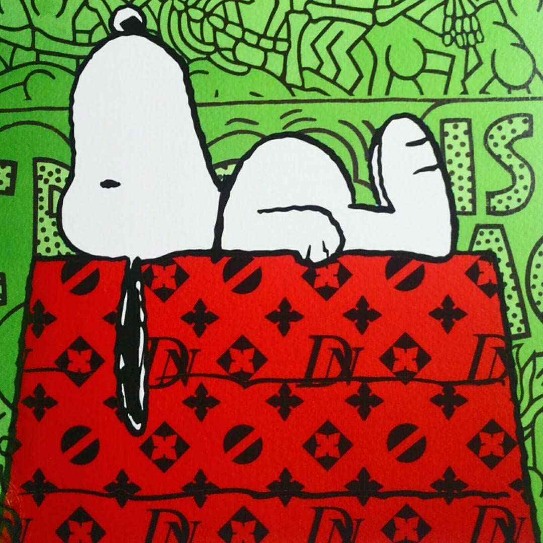 Amazon.co.jp: Death Nyc スヌーピー キース ヘリング アートポスター