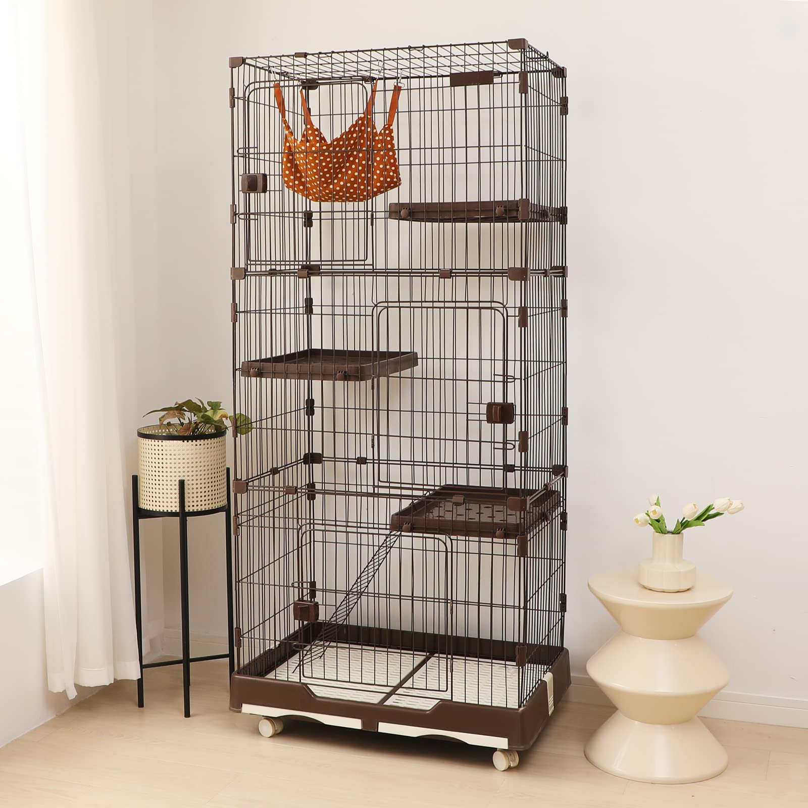 迅速発送】猫 PETTOM ケージ キャットケージ 2/3段 猫ゲージ ワイド扉