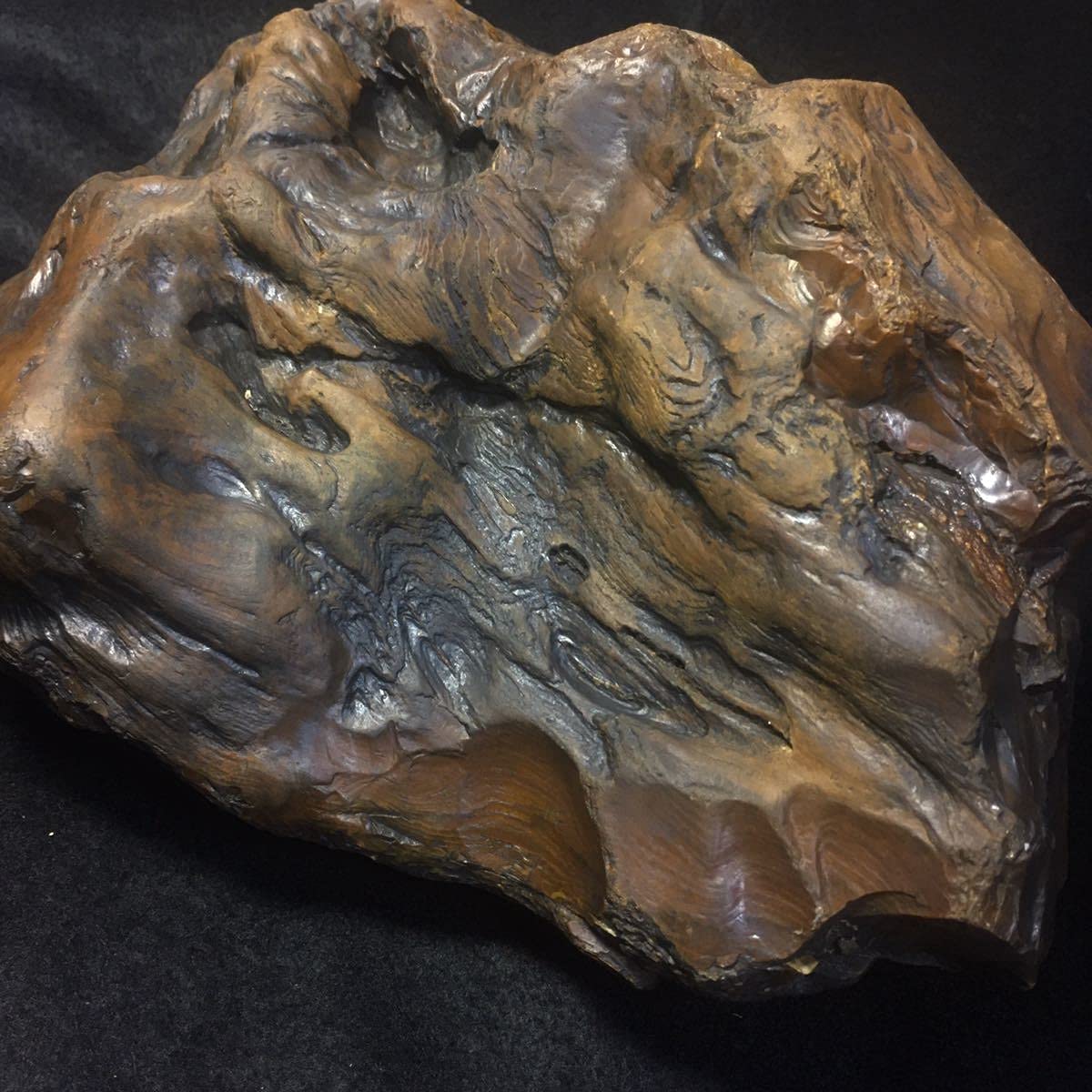 極上 岩手県産 宝石レベルのハイグレード珪化木 鑑賞石 国産鉱物 瑪瑙