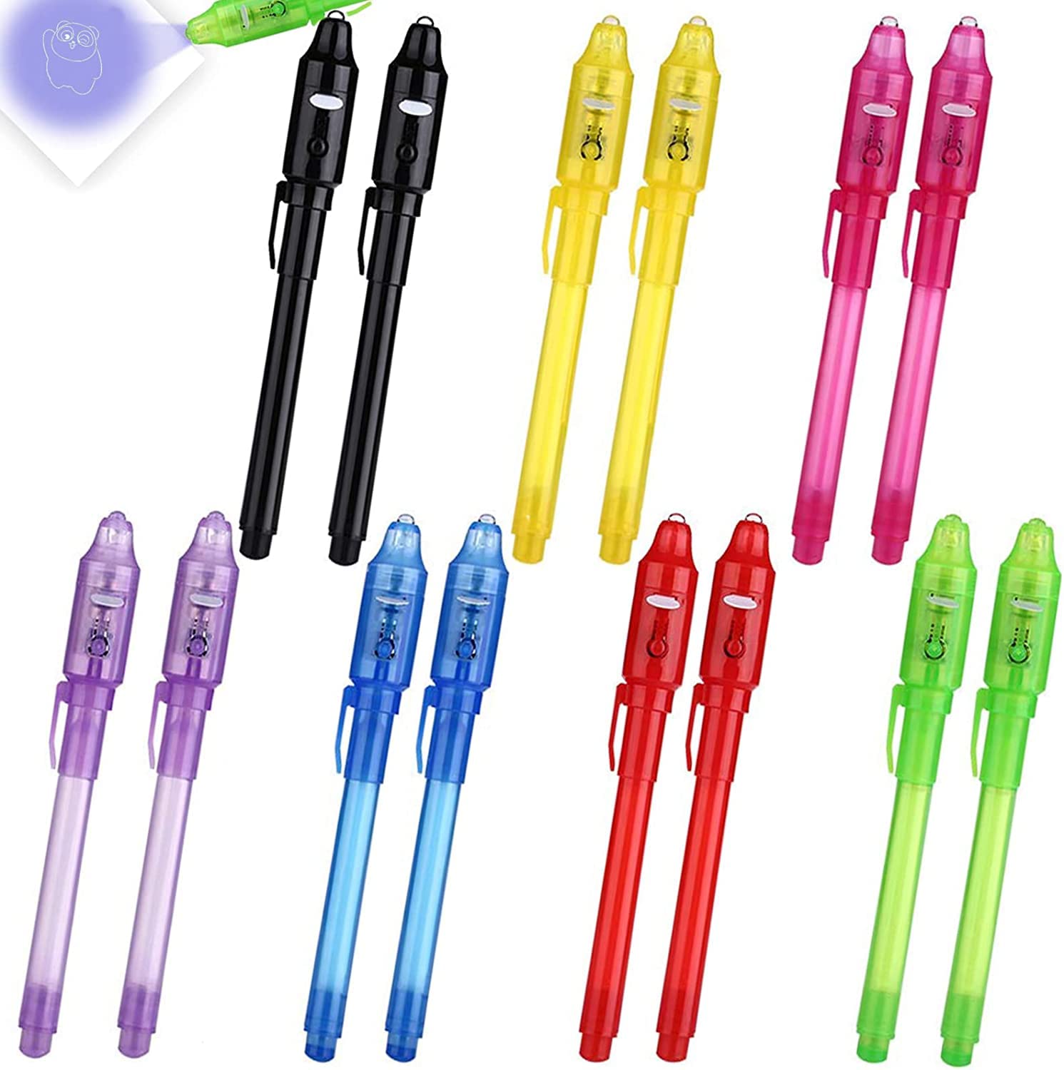 Amazon | 透明インクのスパイペン 14本 インビジブルインクペン