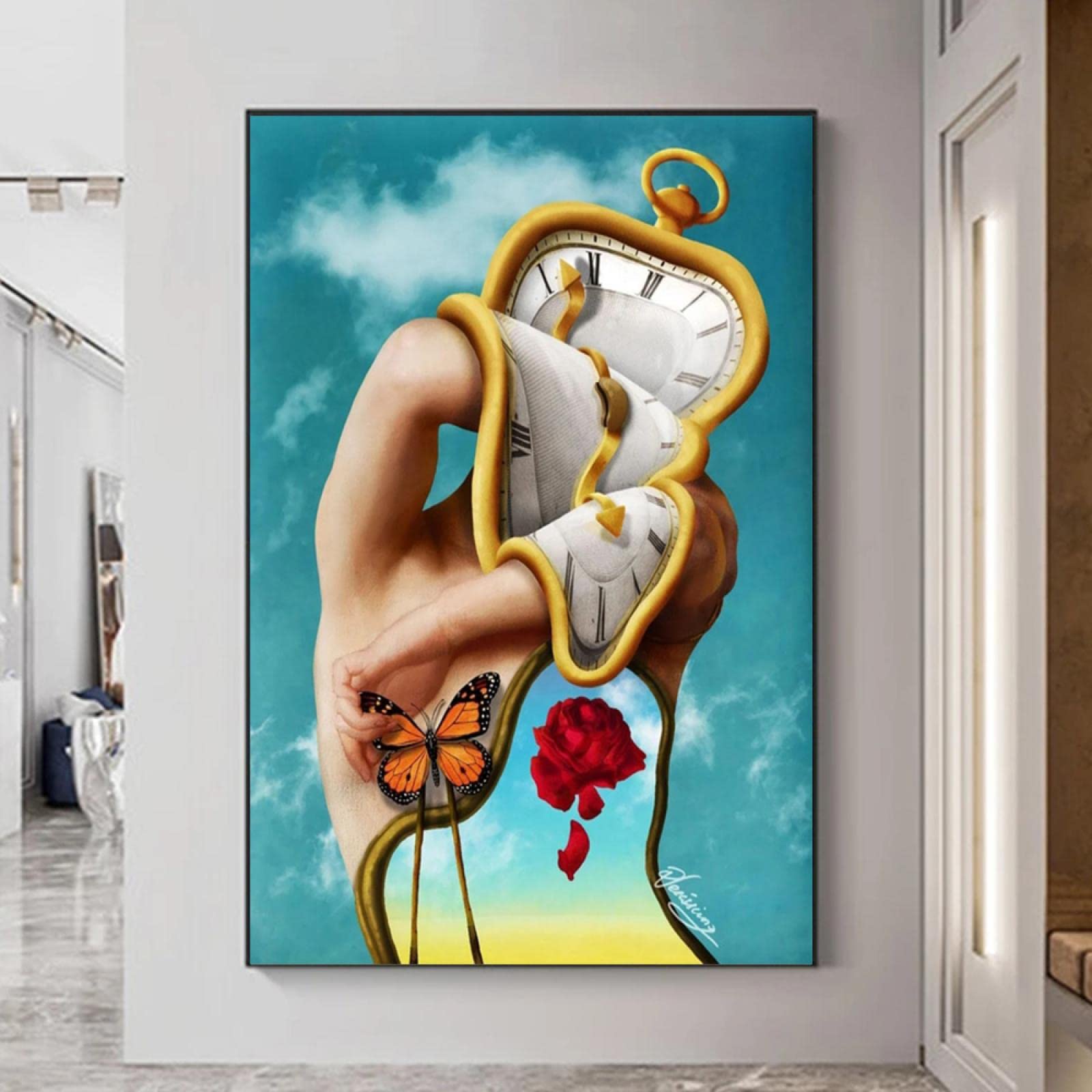 額装品/The Enigma/サルバドール ダリ/アート/ポスター/インテリア