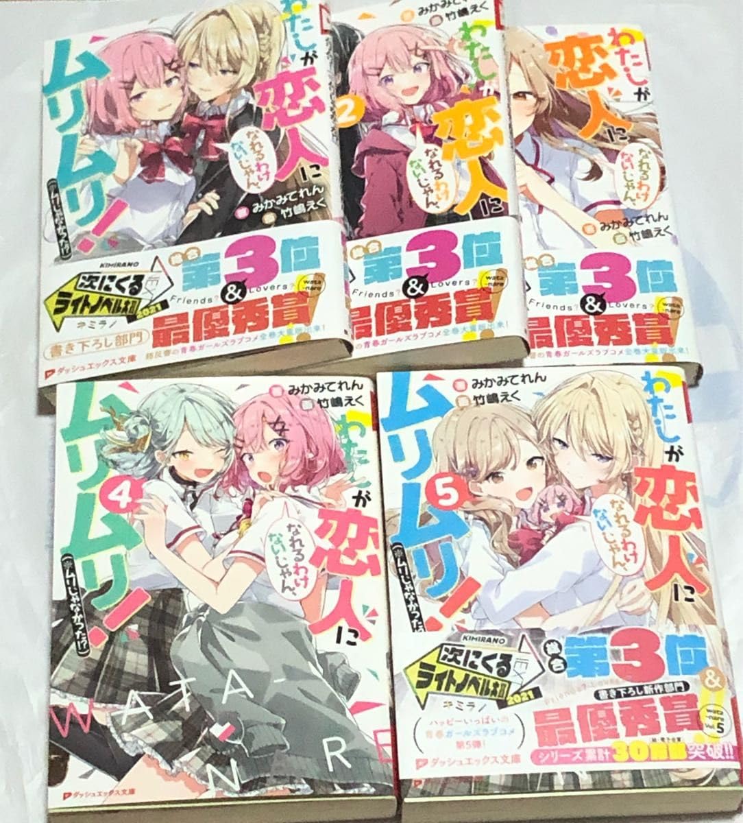 わたしが恋人になれるわけないじゃん 小説全巻初版+クリアキャラスタンド全