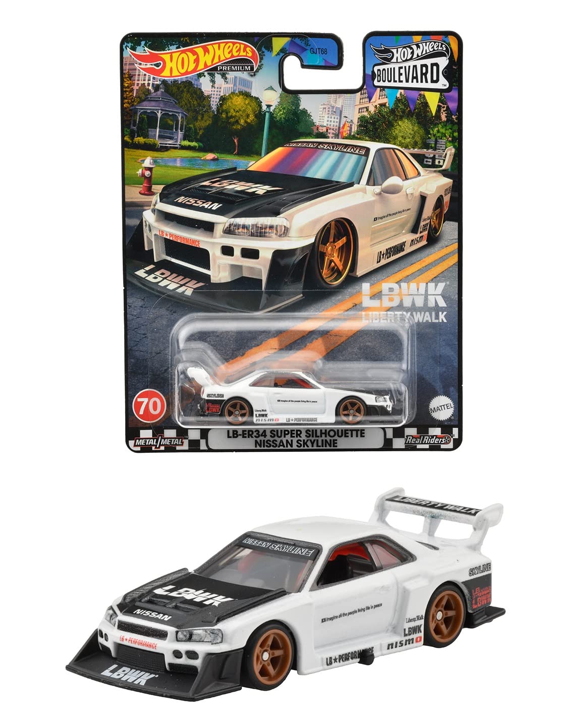 ホットウィール 日産 スカイライン LBWK スーパーシルエット R34 20台