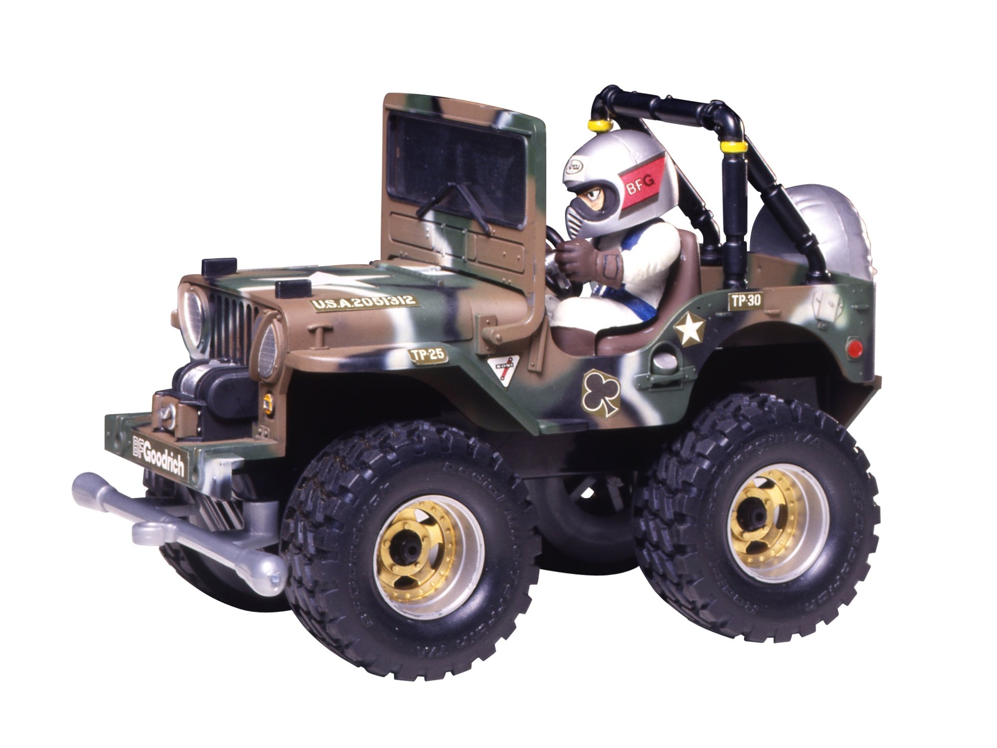 タミヤ ミニ四駆 「ワイルドウイリスJr」 完成品 ジオラマ仕立て 泥道