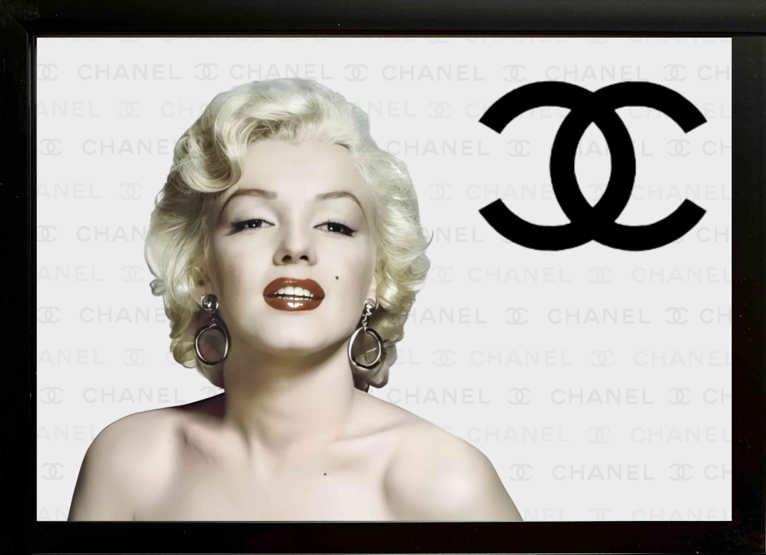 Amazon.co.jp: 「シャネル」 マリリンモンロー A4 アートポスター 光沢