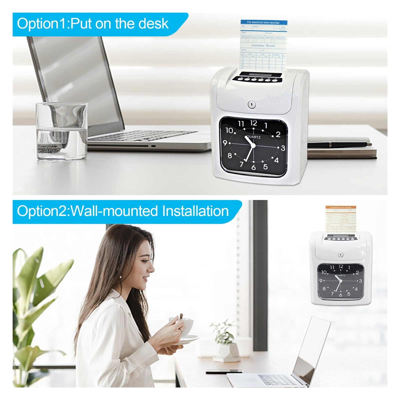 ✨タイムレコーダー 式出勤管理機 小規模ビジネス向けタイム 出退勤