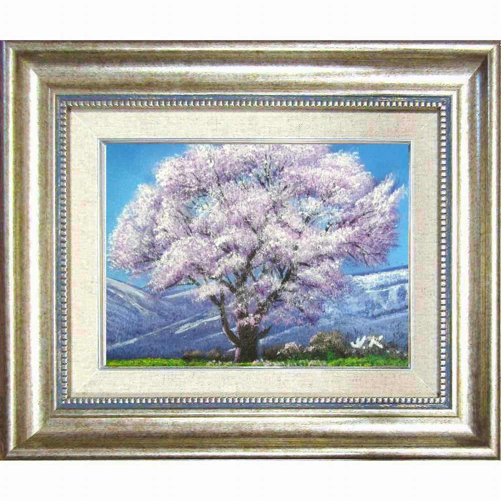 ロナルドグレッグ 油彩画 花咲く風景 ロナルドグレッグ 油彩画 花咲く