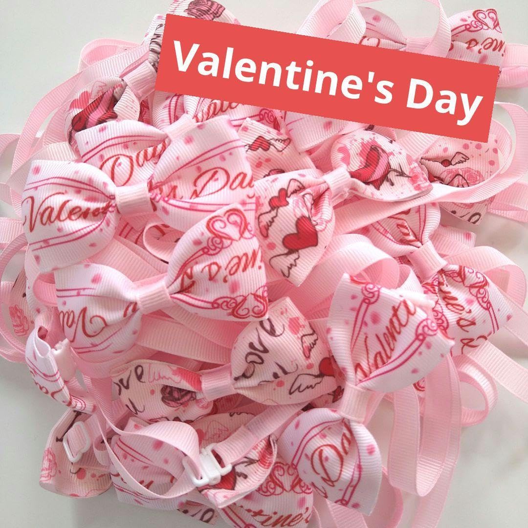 593】トリミングチョーカー♡バレンタインリボン〜10本 Amazon.co.jp