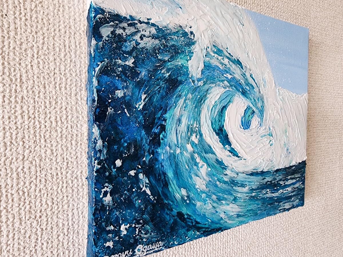 海景 海の風景画 アクリル絵具 テクスチャーアート seaart 海の絵 海景