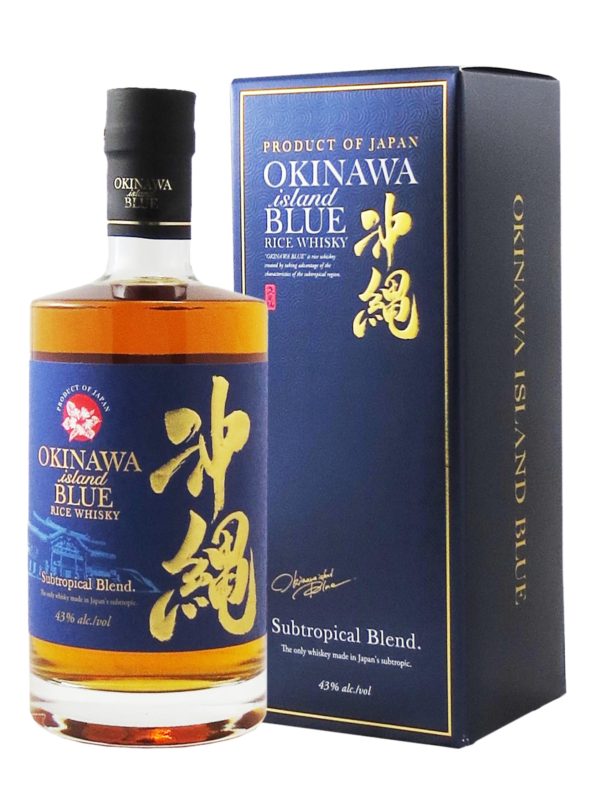 Amazon.co.jp: 久米仙酒造 沖縄ISLAND BLUE 43度700ml : 食品・飲料・お酒