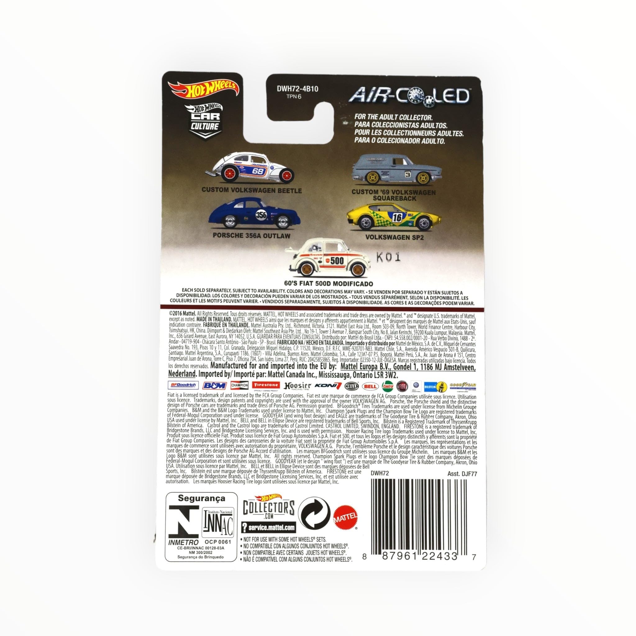 Amazon.com: Hot Wheels Porsche 356A Outlaw, [Blue] Air Cooled 3/5