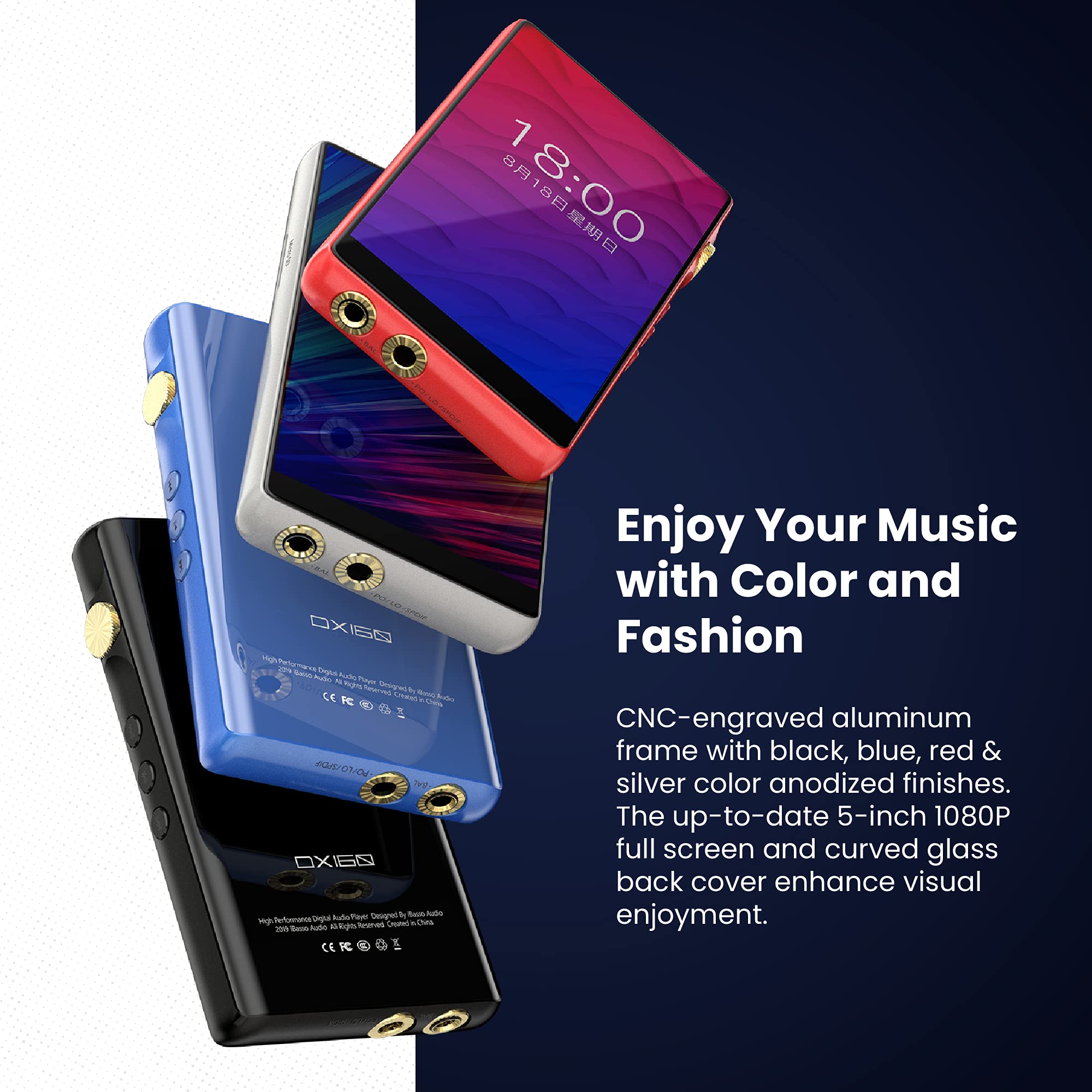 iBasso DX160 High Performance Digital Audio Player (Black