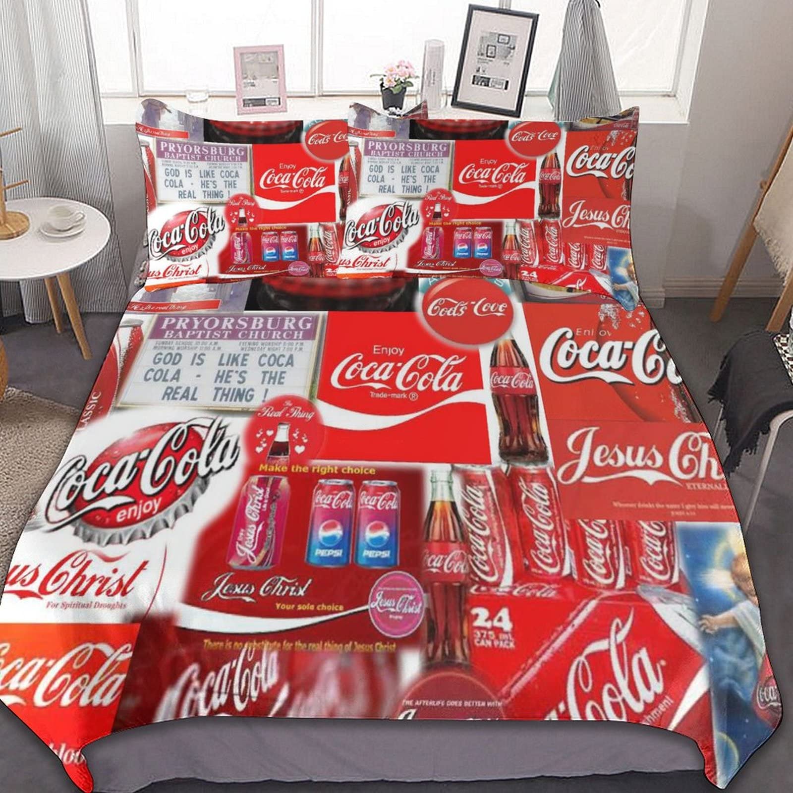 Amazon｜コカコーラ 布団カバー 3点セット シングル 寝具カバーセット