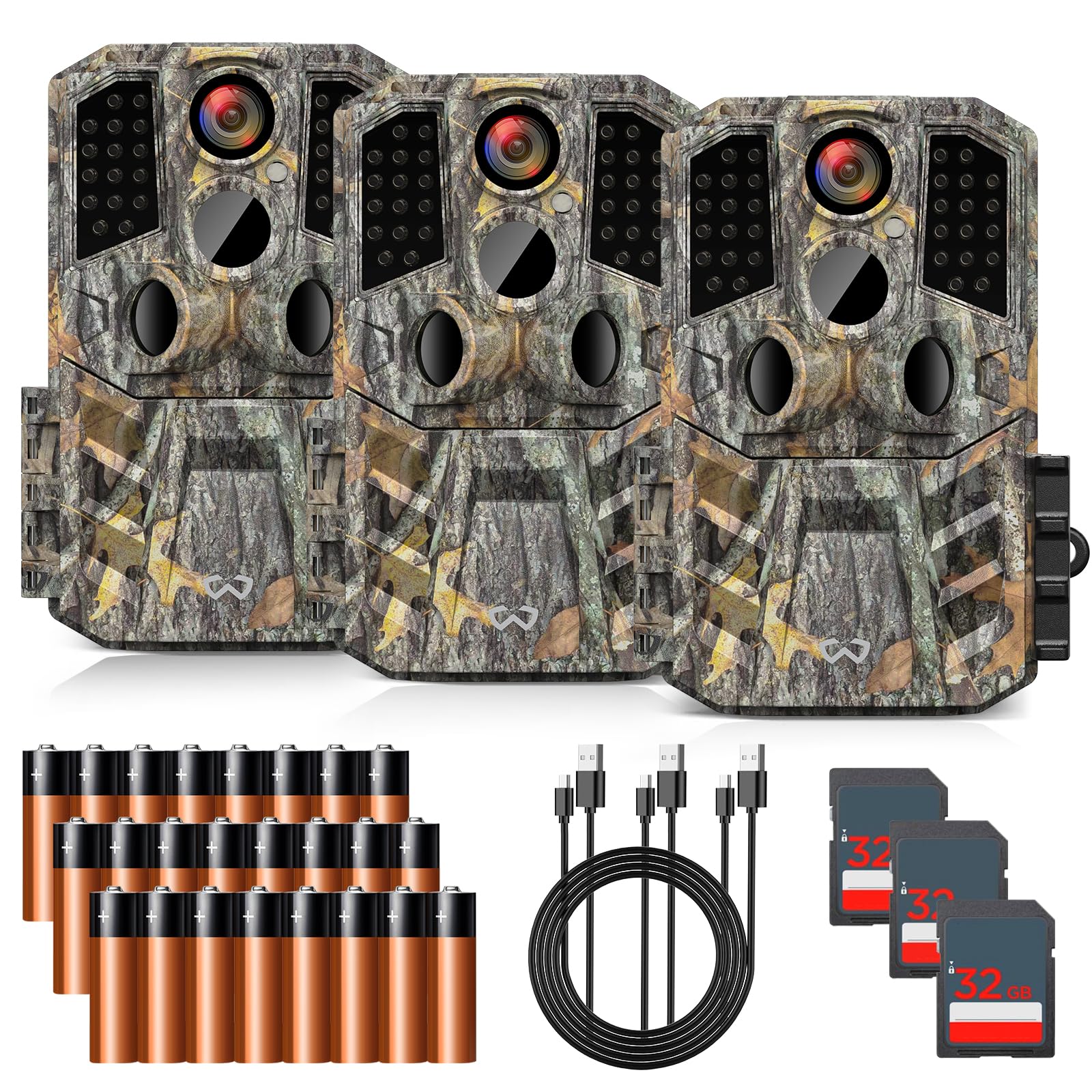 Amazon.com: WOSODA Trail Camera 3 Pack 36MP 1920P HD Game Camera