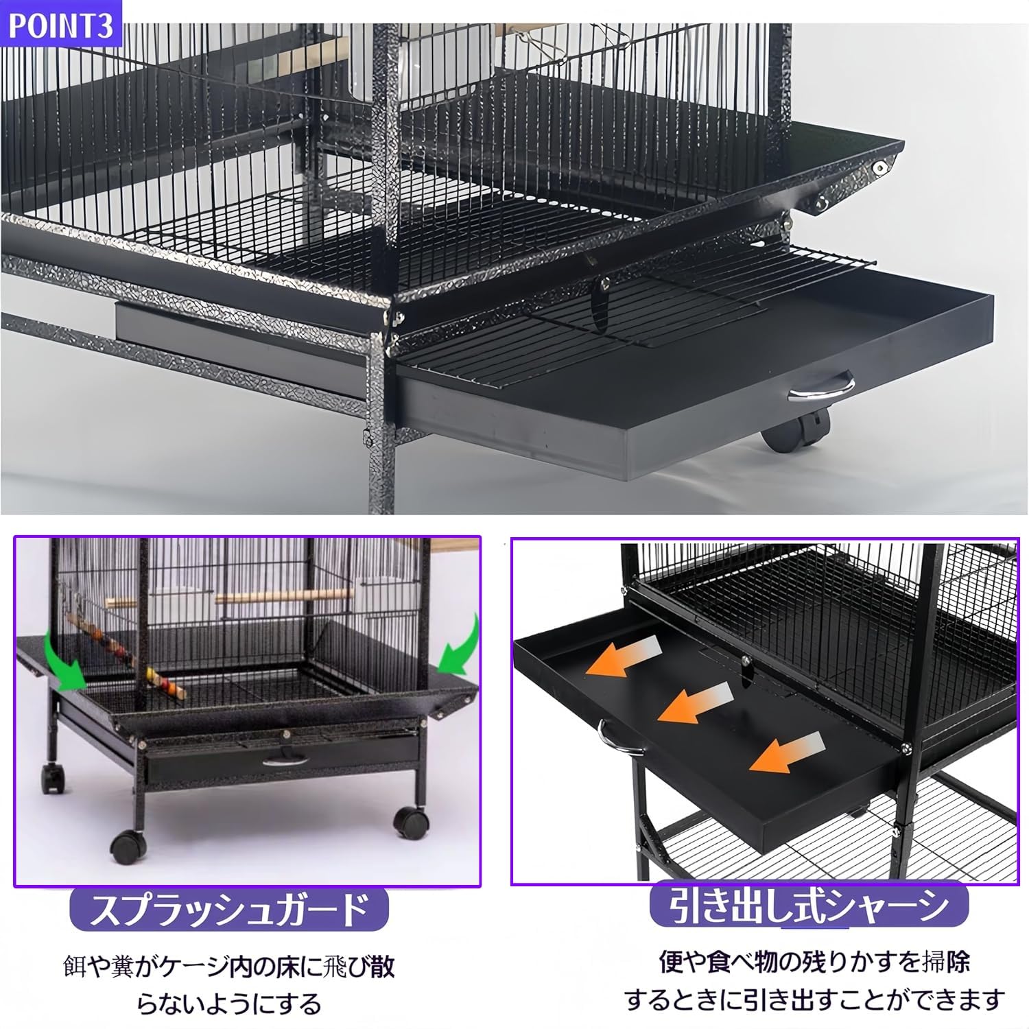 Amazon | TUIYIDUO 鳥ケージ 鳥かご 大型 バードゲージ 高強度 豪華