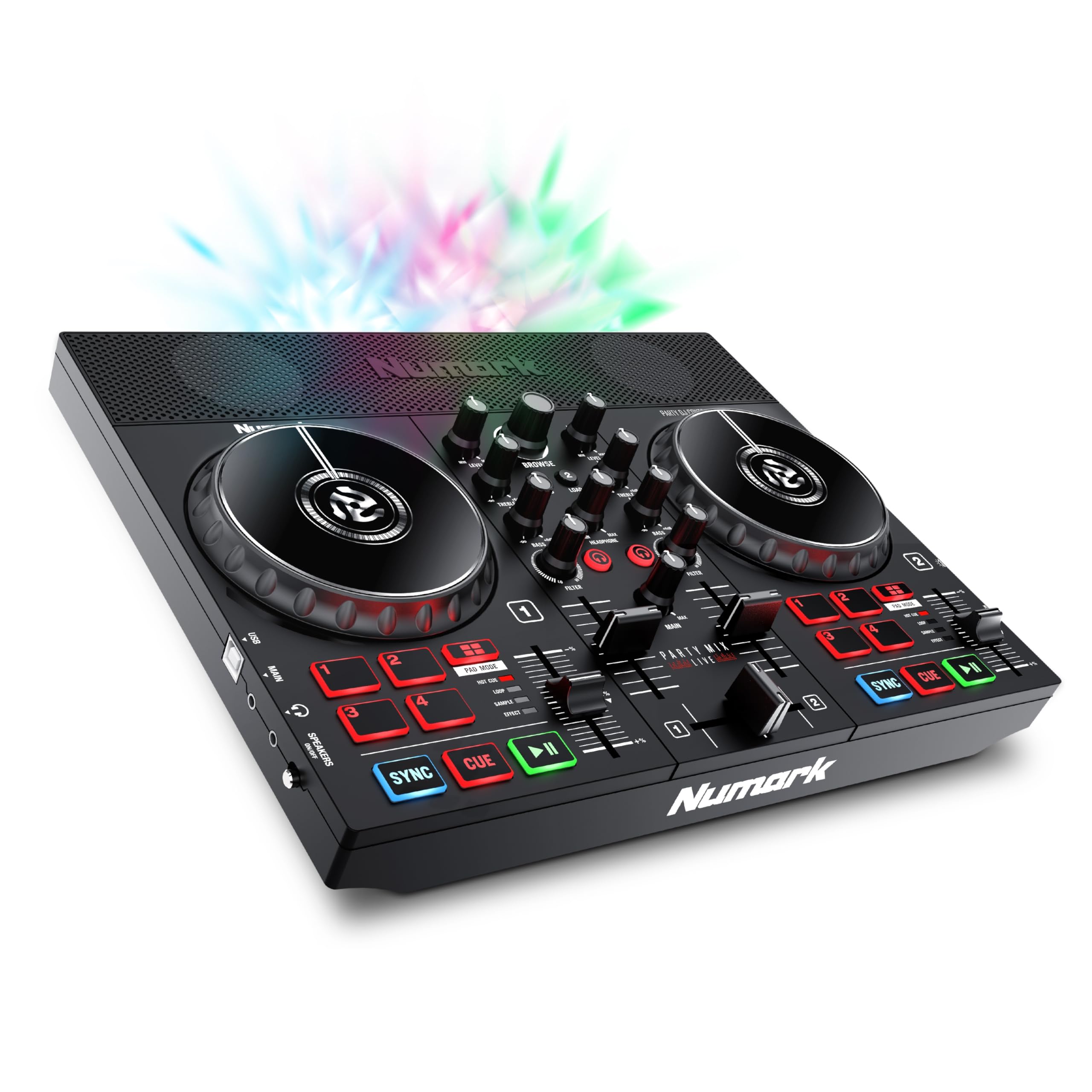 Amazon.co.jp: Numark DJコントローラー スピーカー内蔵 DJ機材 Serato