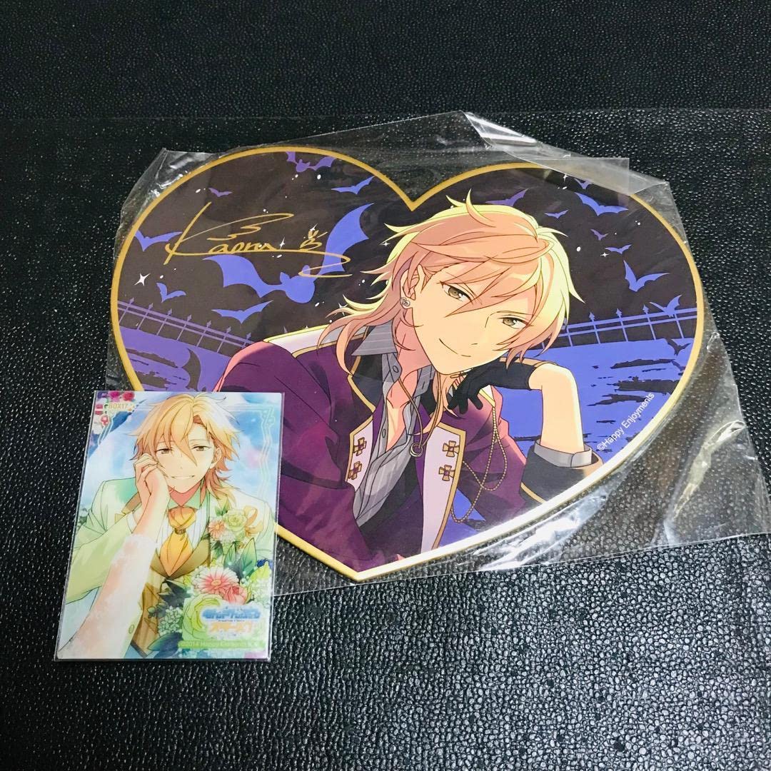 羽風薫 あんスタ ハート缶 オーシャン 羽風薫缶バッジハート缶 β81点