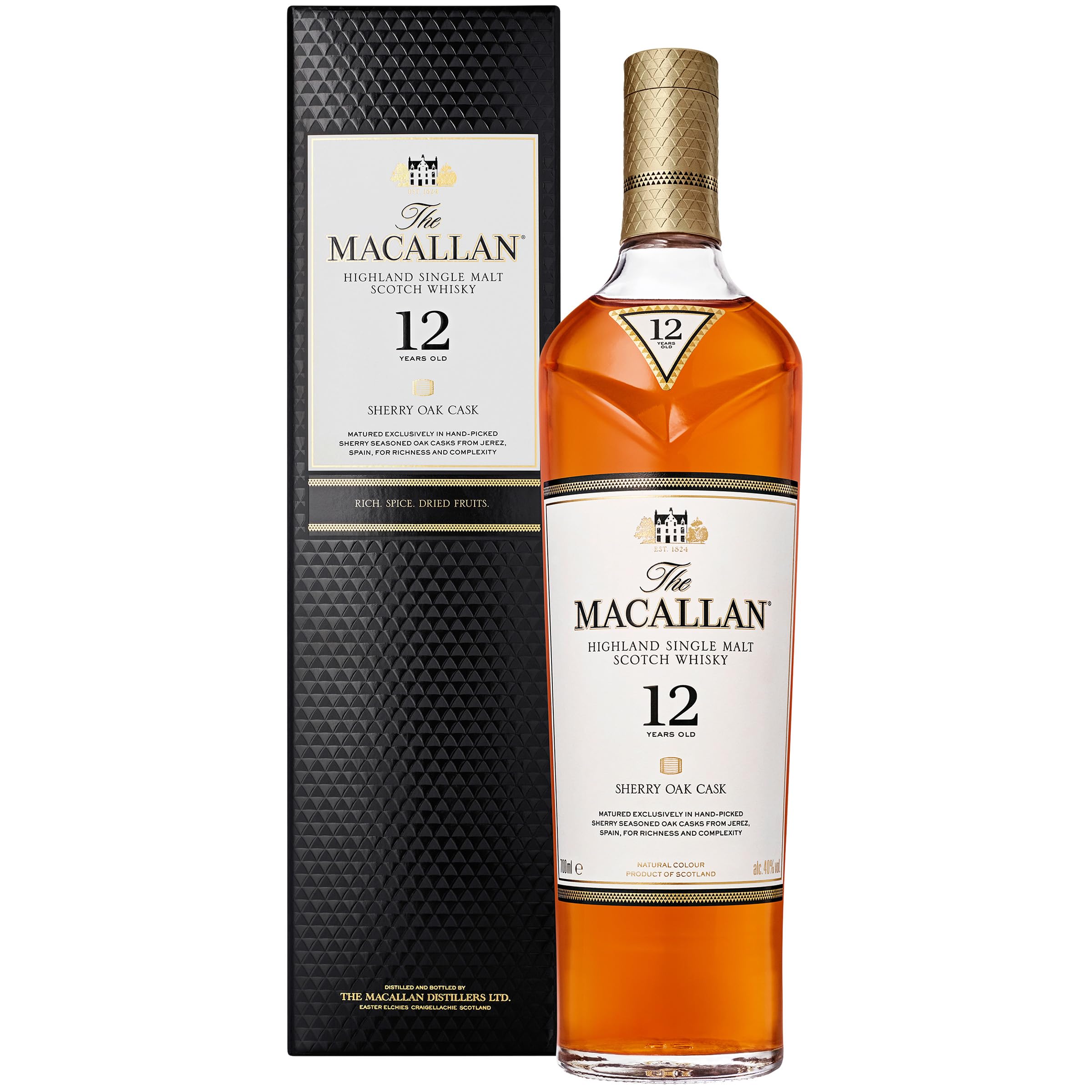 古酒】【アンティークラベル】MACALLAN 12年 シングルモルトウイスキー