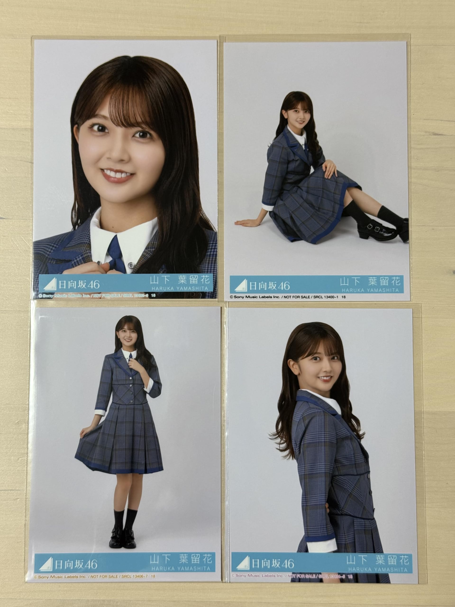 最終値下げ 日向坂46 山下葉留花 9th制服生写真 サイン 直筆 生