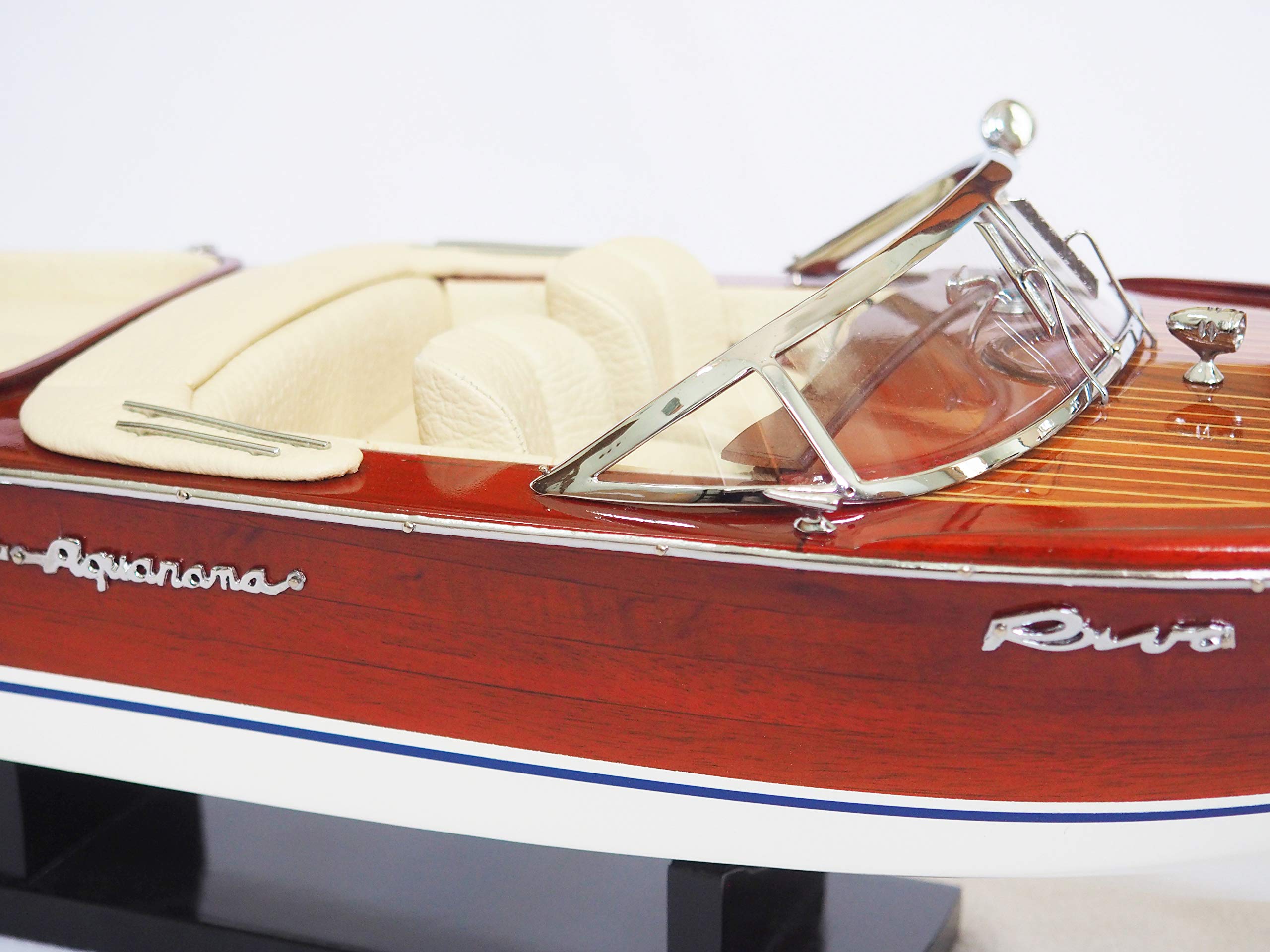 Amazon | SHIPBO DECOR Riva Aquarama 21インチ(53cm) 木製ボート