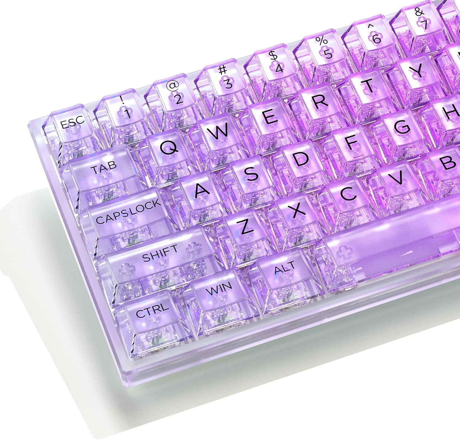 Amazon.co.jp: 132 キー透明なキーキャップバックライトPC素材キー