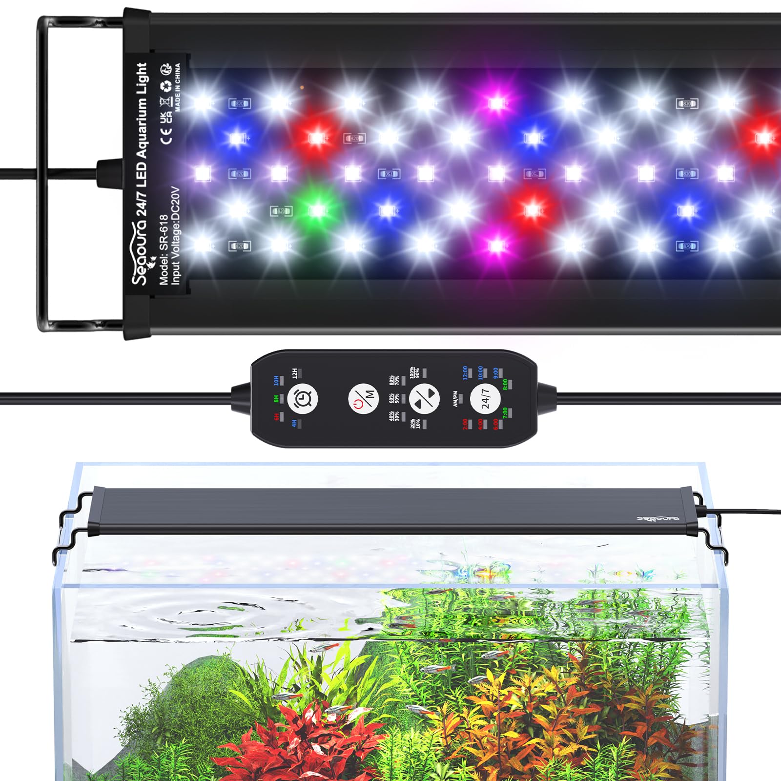 セール中】水槽ライトスクリーン60cm ×36cm 節約 esAqua 水槽LED