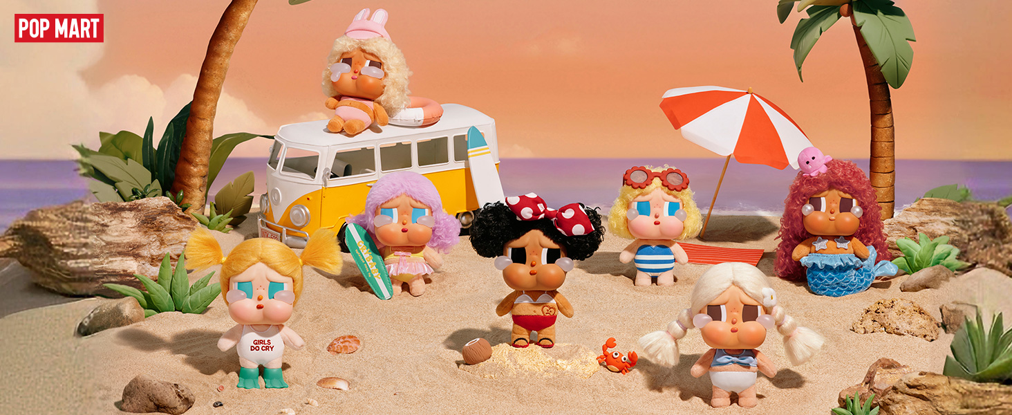 Amazon.com: POP MART Crybaby Vacation Mode On Series-Vinyl Plush
